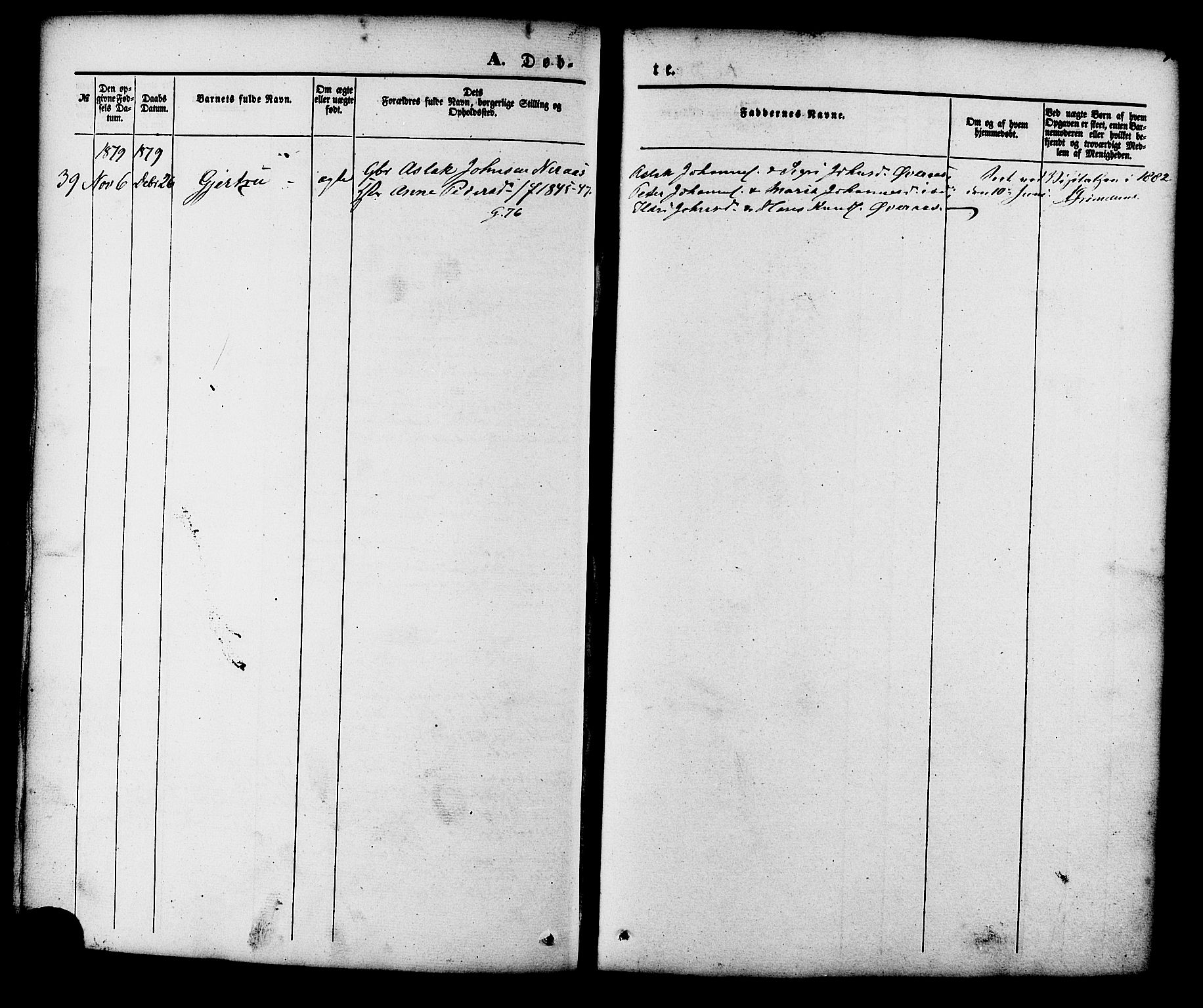 Ministerialprotokoller, klokkerbøker og fødselsregistre - Møre og Romsdal, AV/SAT-A-1454/552/L0637: Parish register (official) no. 552A01, 1845-1879, p. 93