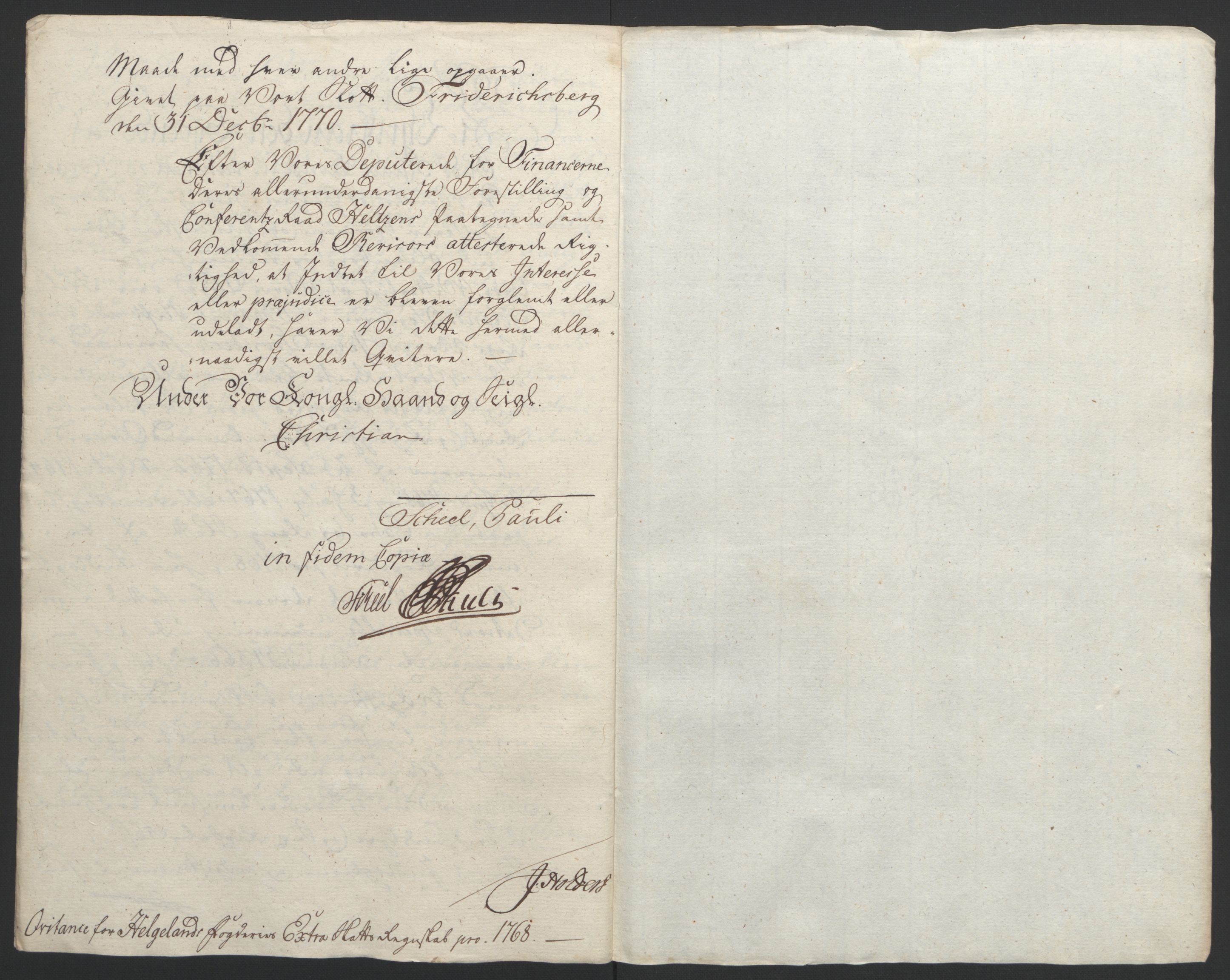 Rentekammeret inntil 1814, Reviderte regnskaper, Fogderegnskap, RA/EA-4092/R65/L4573: Ekstraskatten Helgeland, 1762-1772, p. 176