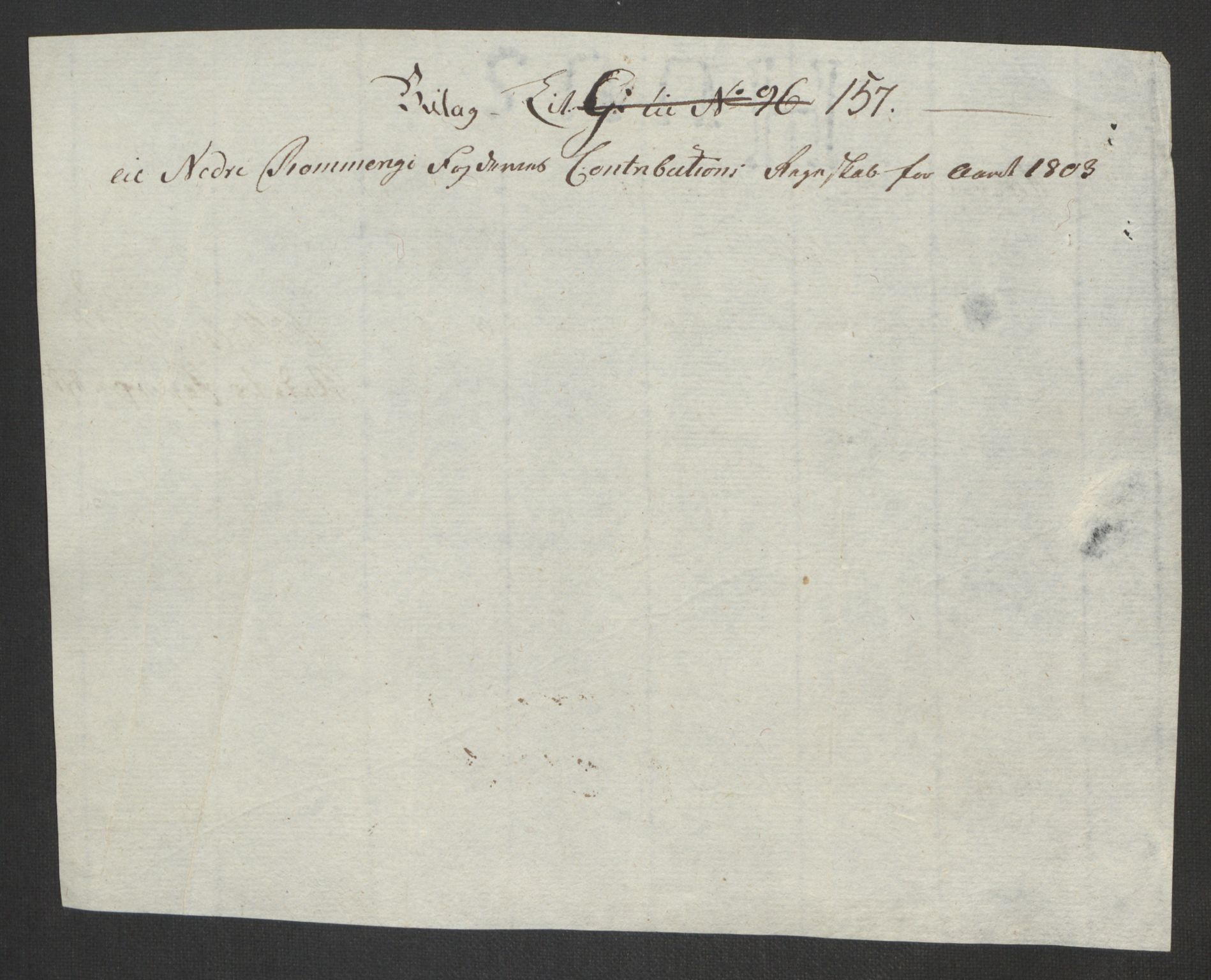 Rentekammeret inntil 1814, Reviderte regnskaper, Fogderegnskap, RA/EA-4092/R11/L0679: Fogderegnskap Nedre Romerike, 1803, p. 429