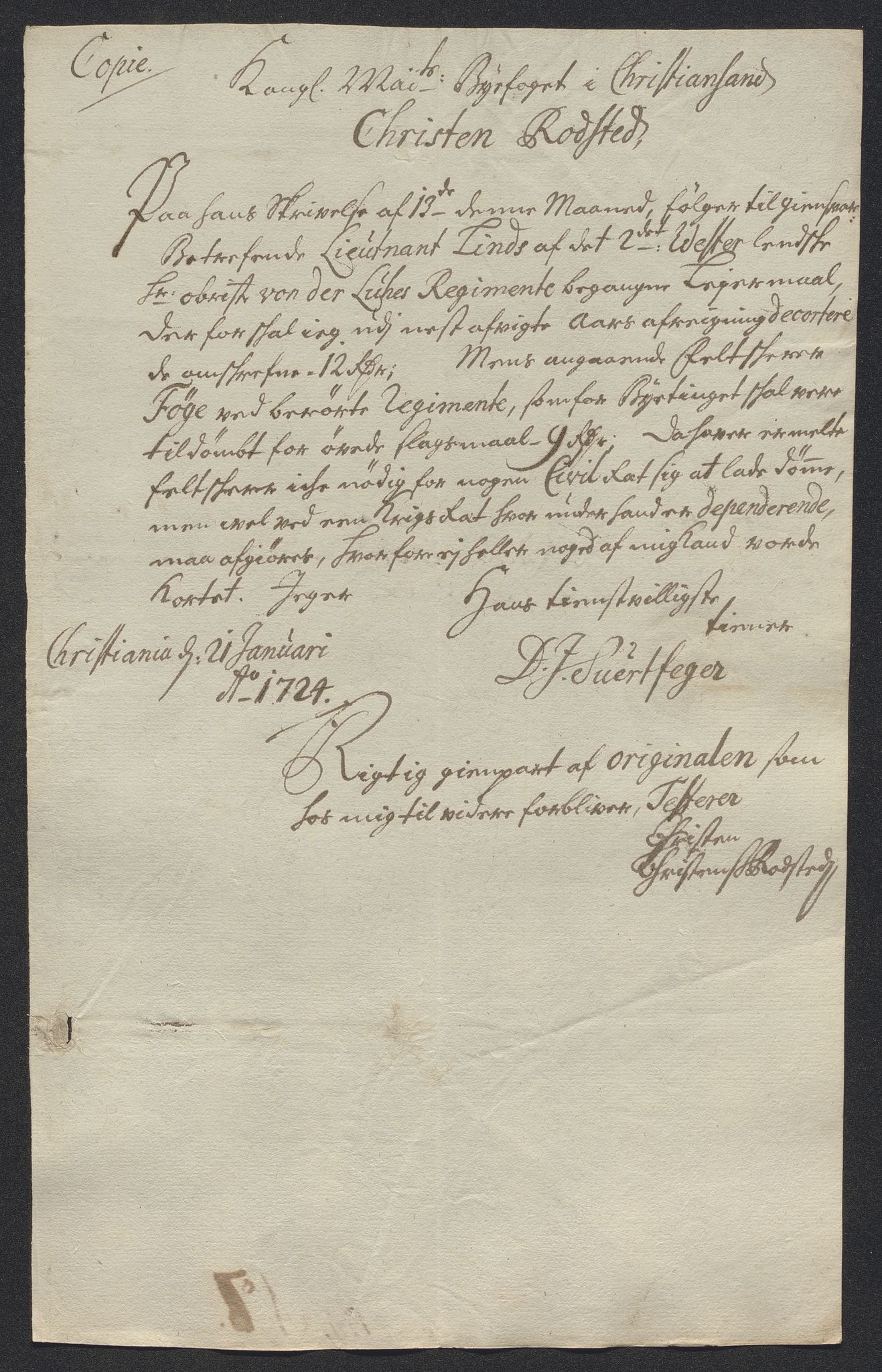 Rentekammeret inntil 1814, Reviderte regnskaper, Byregnskaper, AV/RA-EA-4066/R/Rm/L0286: [M19] Sikt og sakefall, 1719-1727, p. 201