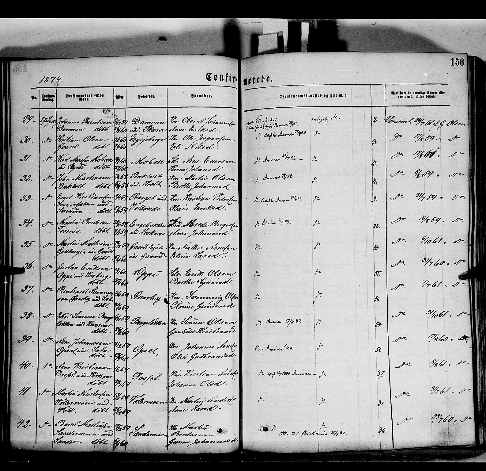 Grue prestekontor, AV/SAH-PREST-036/H/Ha/Haa/L0011: Parish register (official) no. 11, 1873-1880, p. 156