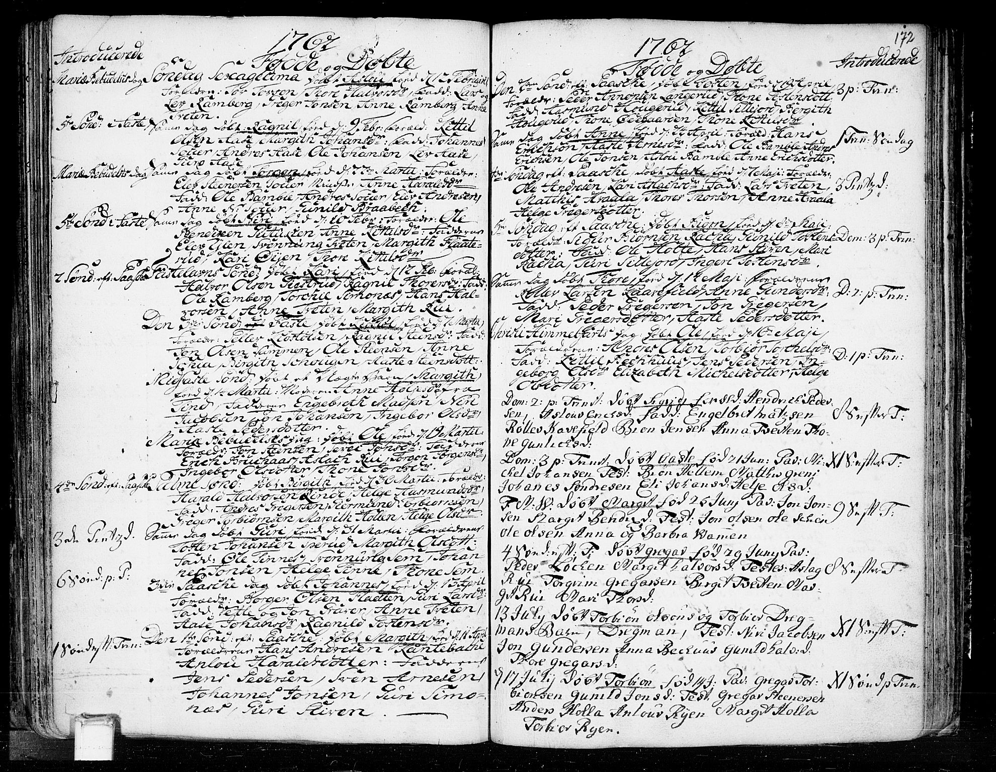 Heddal kirkebøker, SAKO/A-268/F/Fa/L0003: Parish register (official) no. I 3, 1723-1783, p. 172