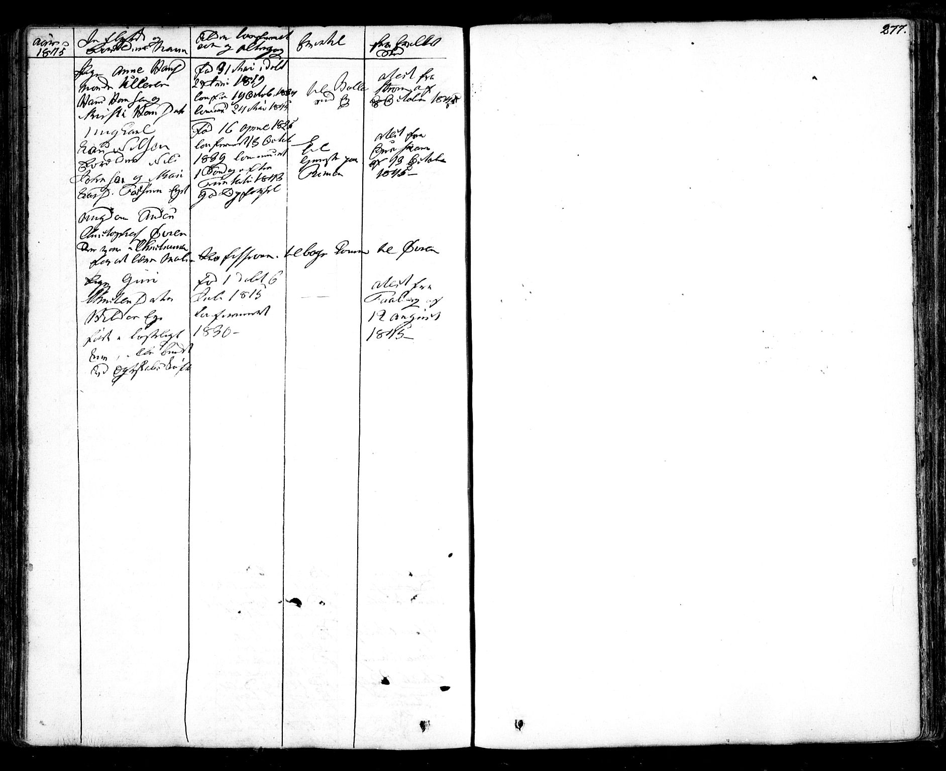 Nes prestekontor Kirkebøker, AV/SAO-A-10410/F/Fa/L0006: Parish register (official) no. I 6, 1833-1845, p. 277