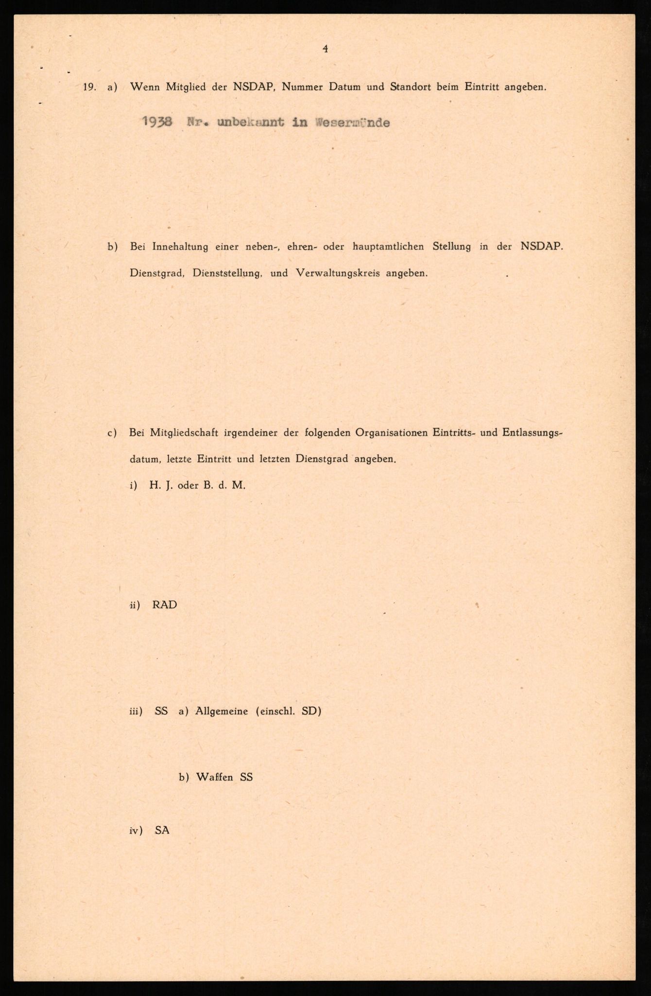 Forsvaret, Forsvarets overkommando II, AV/RA-RAFA-3915/D/Db/L0024: CI Questionaires. Tyske okkupasjonsstyrker i Norge. Tyskere., 1945-1946, p. 23