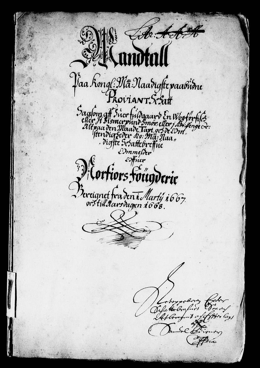 Rentekammeret inntil 1814, Reviderte regnskaper, Stiftamtstueregnskaper, Bergen stiftamt, AV/RA-EA-6043/R/Rc/L0026: Bergen stiftamt, 1667