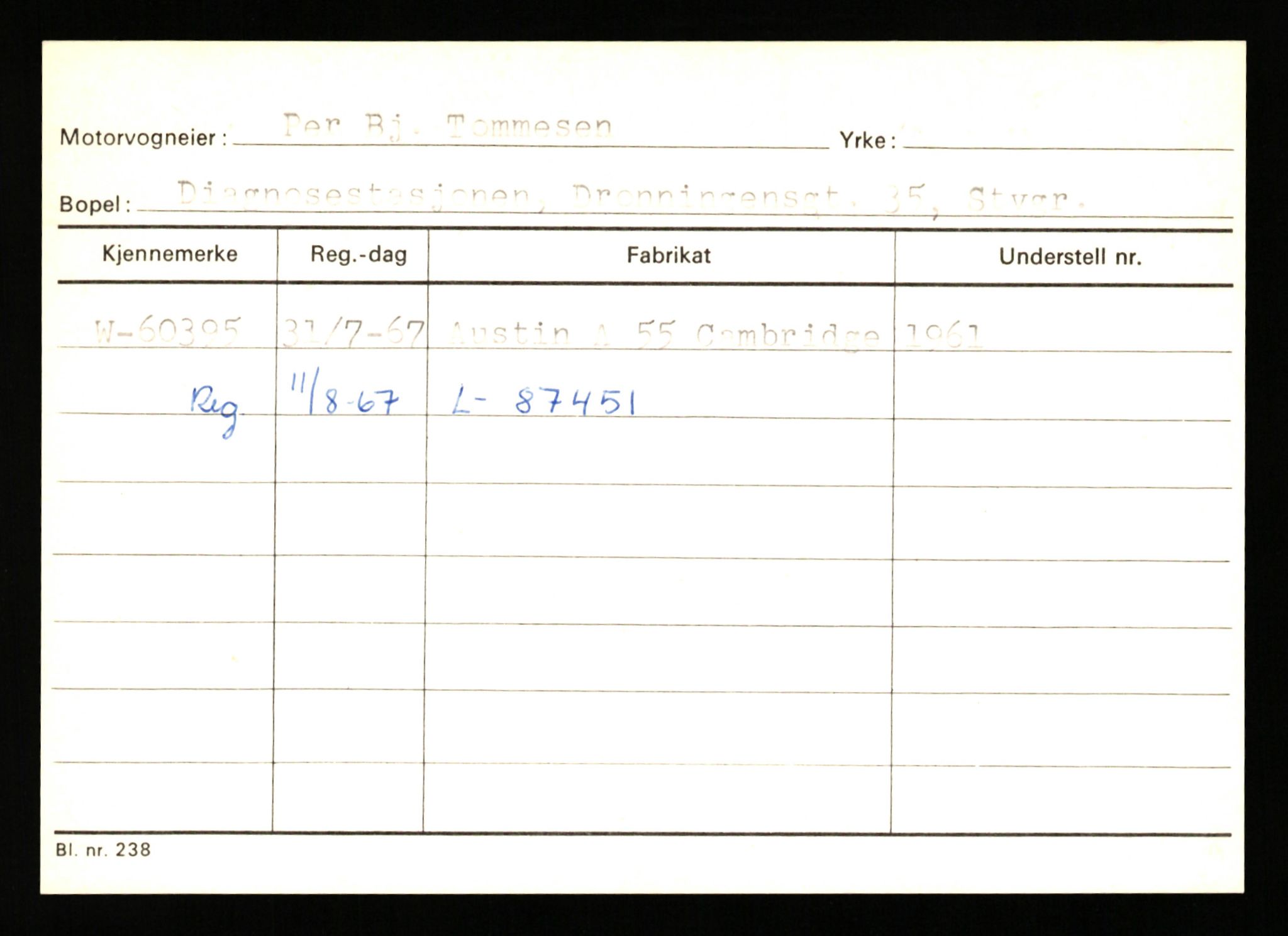 Stavanger trafikkstasjon, SAST/A-101942/0/G/L0007: Registreringsnummer: 49019 - 67460, 1930-1971, p. 2367