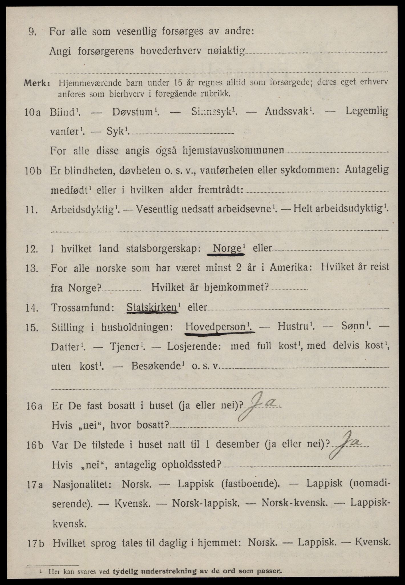 SAT, 1920 census for Orkdal, 1920, p. 4625