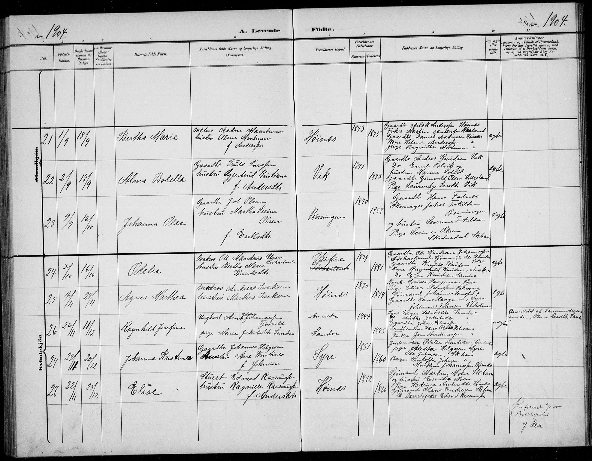 Skudenes sokneprestkontor, AV/SAST-A -101849/H/Ha/Hab/L0008: Parish register (copy) no. B 8, 1900-1937