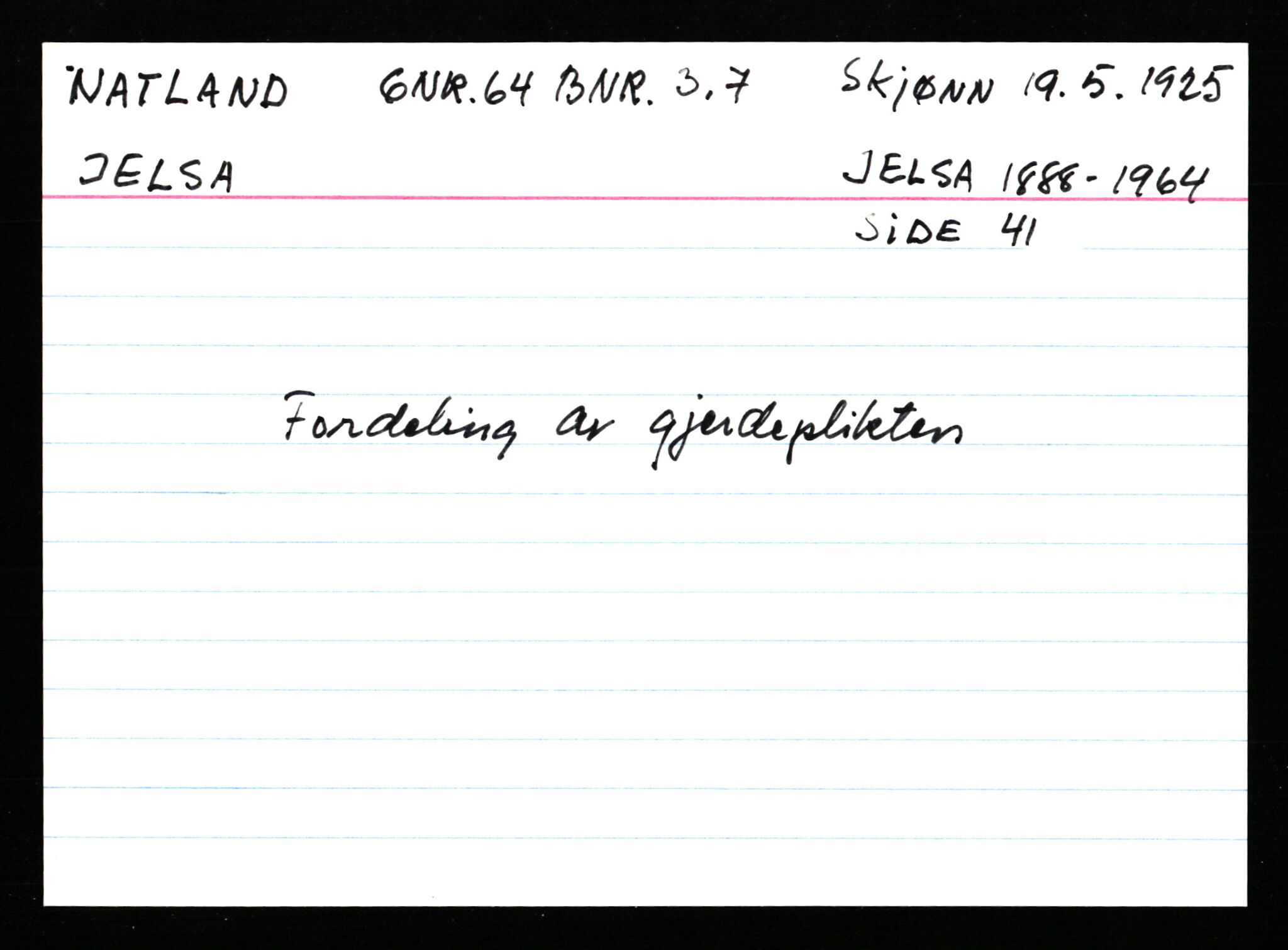 Statsarkivet i Stavanger, AV/SAST-A-101971/03/Y/Ym/L0040: Åstedskort sortert etter gårdsnavn: Mykje - Navrestad, 1600-1950, p. 691