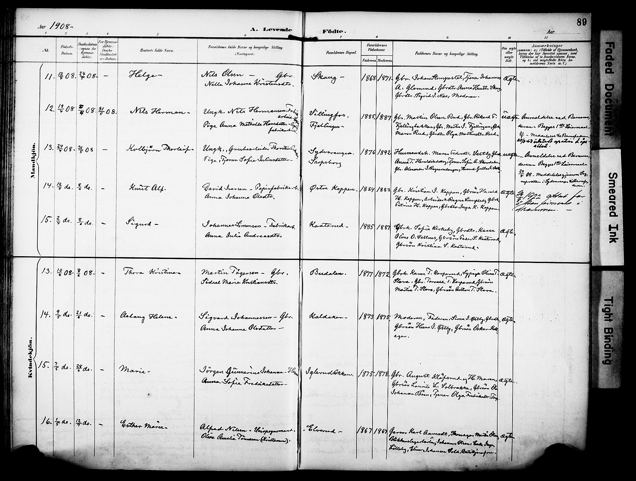 Rakkestad prestekontor Kirkebøker, AV/SAO-A-2008/F/Fa/L0013: Parish register (official) no. I 13, 1894-1908, p. 89