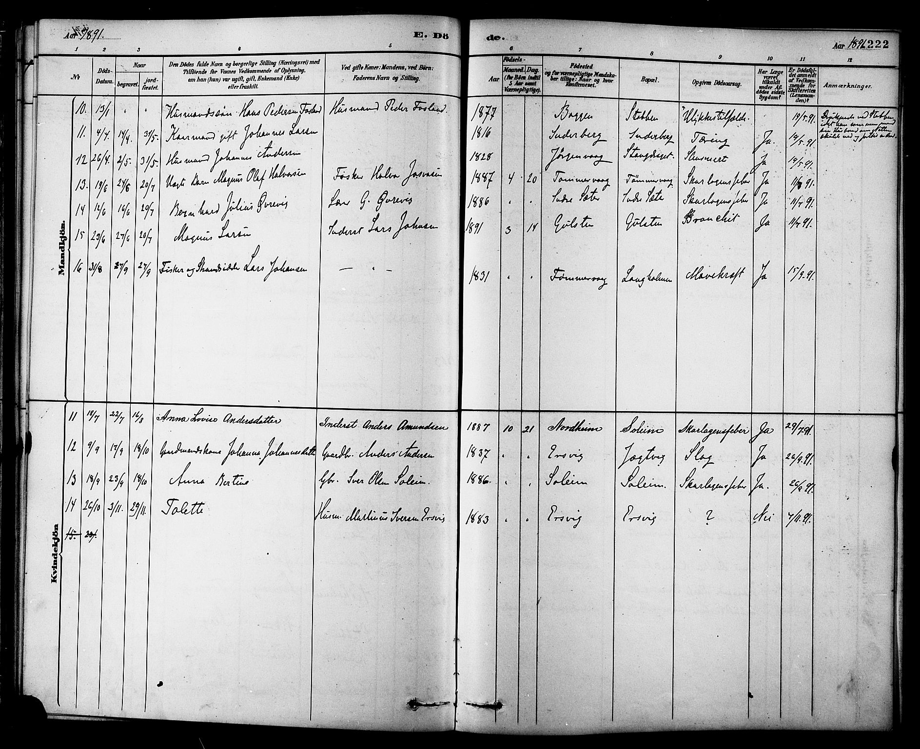 Ministerialprotokoller, klokkerbøker og fødselsregistre - Møre og Romsdal, AV/SAT-A-1454/577/L0896: Parish register (official) no. 577A03, 1880-1898, p. 222