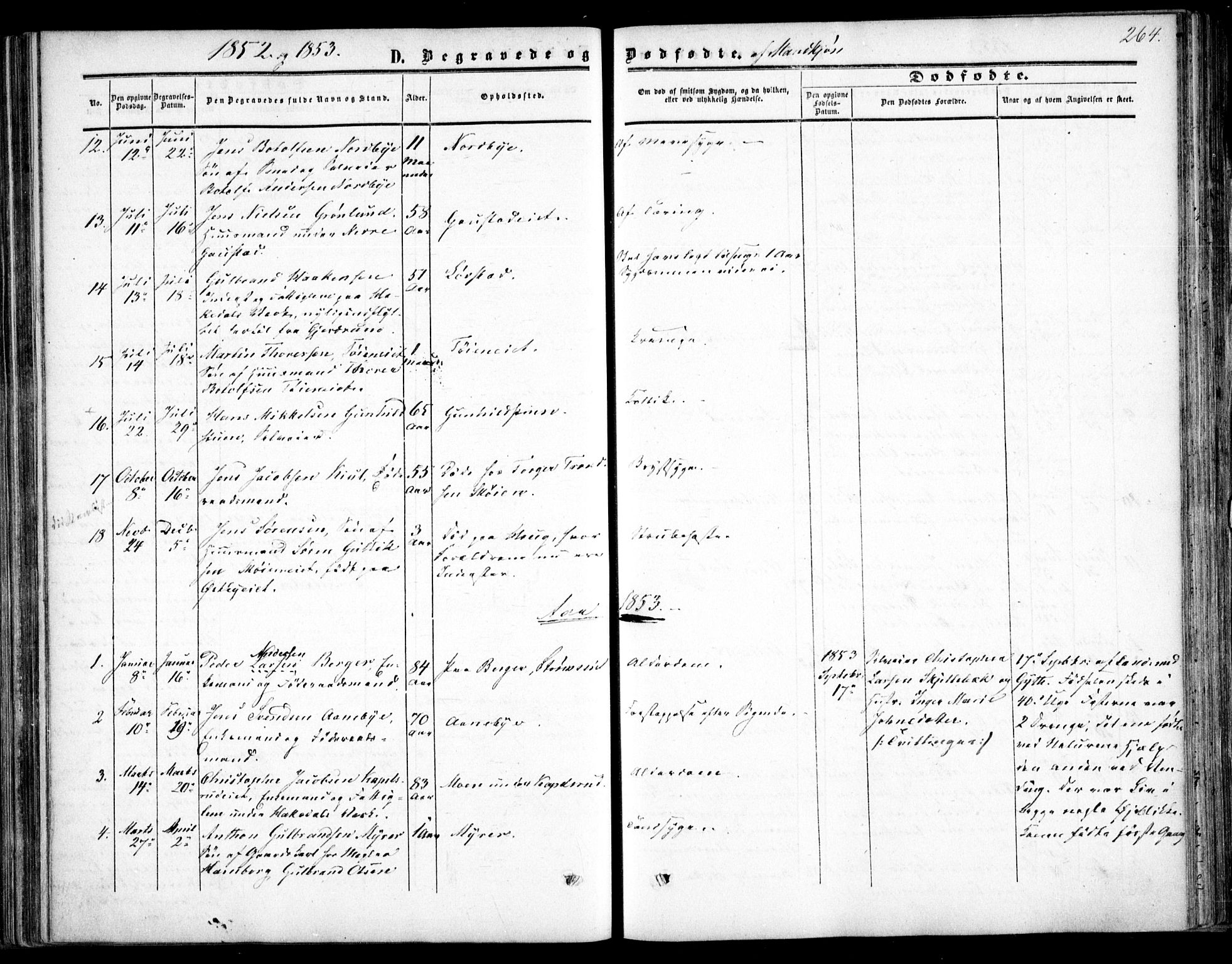 Nittedal prestekontor Kirkebøker, SAO/A-10365a/F/Fa/L0005: Parish register (official) no. I 5, 1850-1862, p. 264