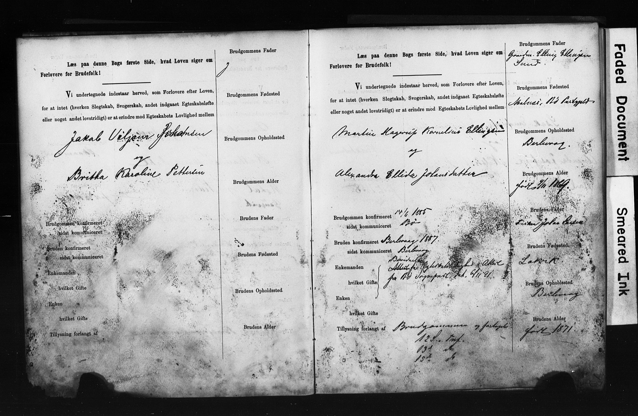 Tana sokneprestkontor, AV/SATØ-S-1334/I/Ib/L0037/0002: Banns register no. 37.2, 1891-1903