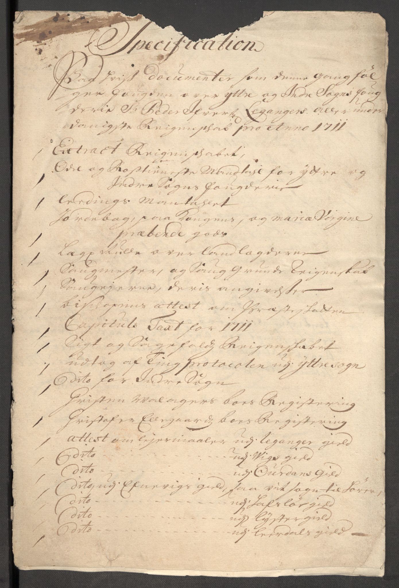 Rentekammeret inntil 1814, Reviderte regnskaper, Fogderegnskap, RA/EA-4092/R52/L3317: Fogderegnskap Sogn, 1711, p. 17