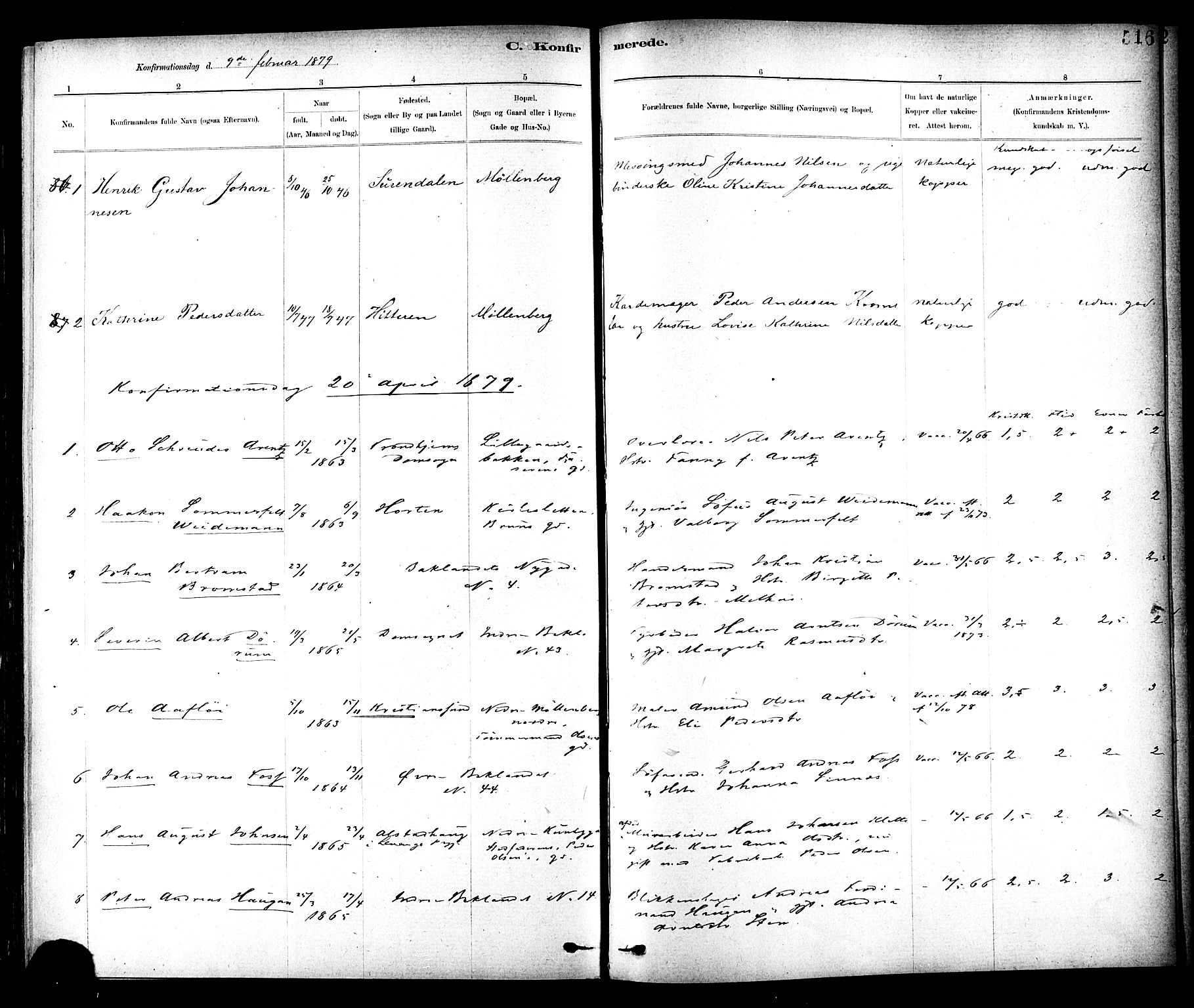 Ministerialprotokoller, klokkerbøker og fødselsregistre - Sør-Trøndelag, SAT/A-1456/604/L0188: Parish register (official) no. 604A09, 1878-1892, p. 516