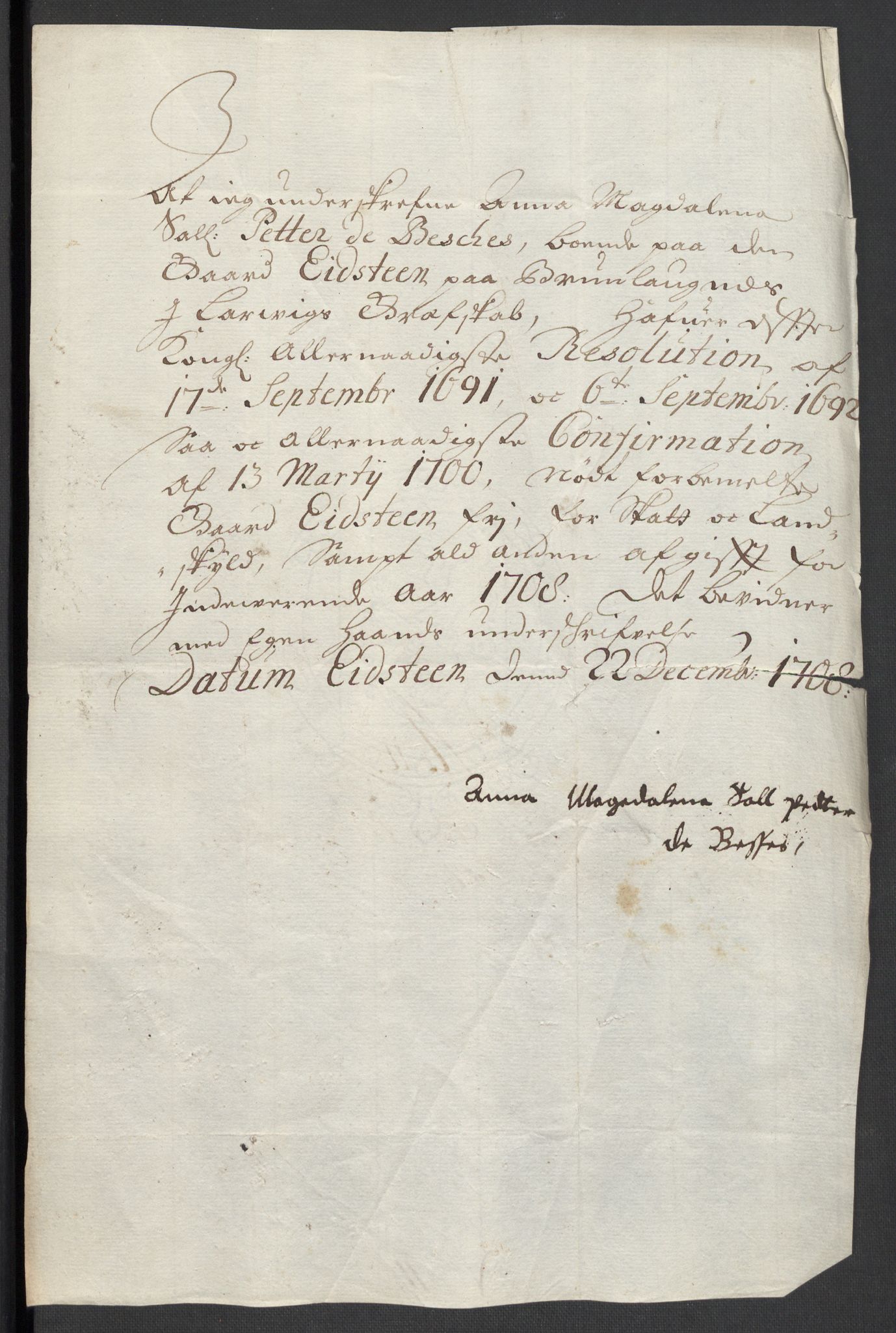 Rentekammeret inntil 1814, Reviderte regnskaper, Fogderegnskap, RA/EA-4092/R33/L1980: Fogderegnskap Larvik grevskap, 1707-1708, p. 378