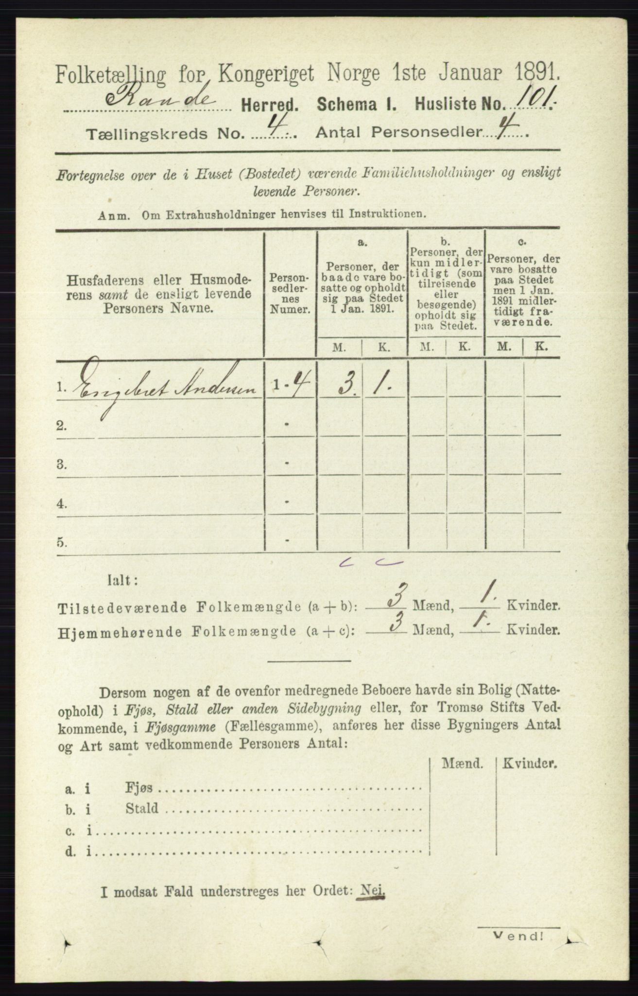 RA, 1891 census for 0135 Råde, 1891, p. 1839