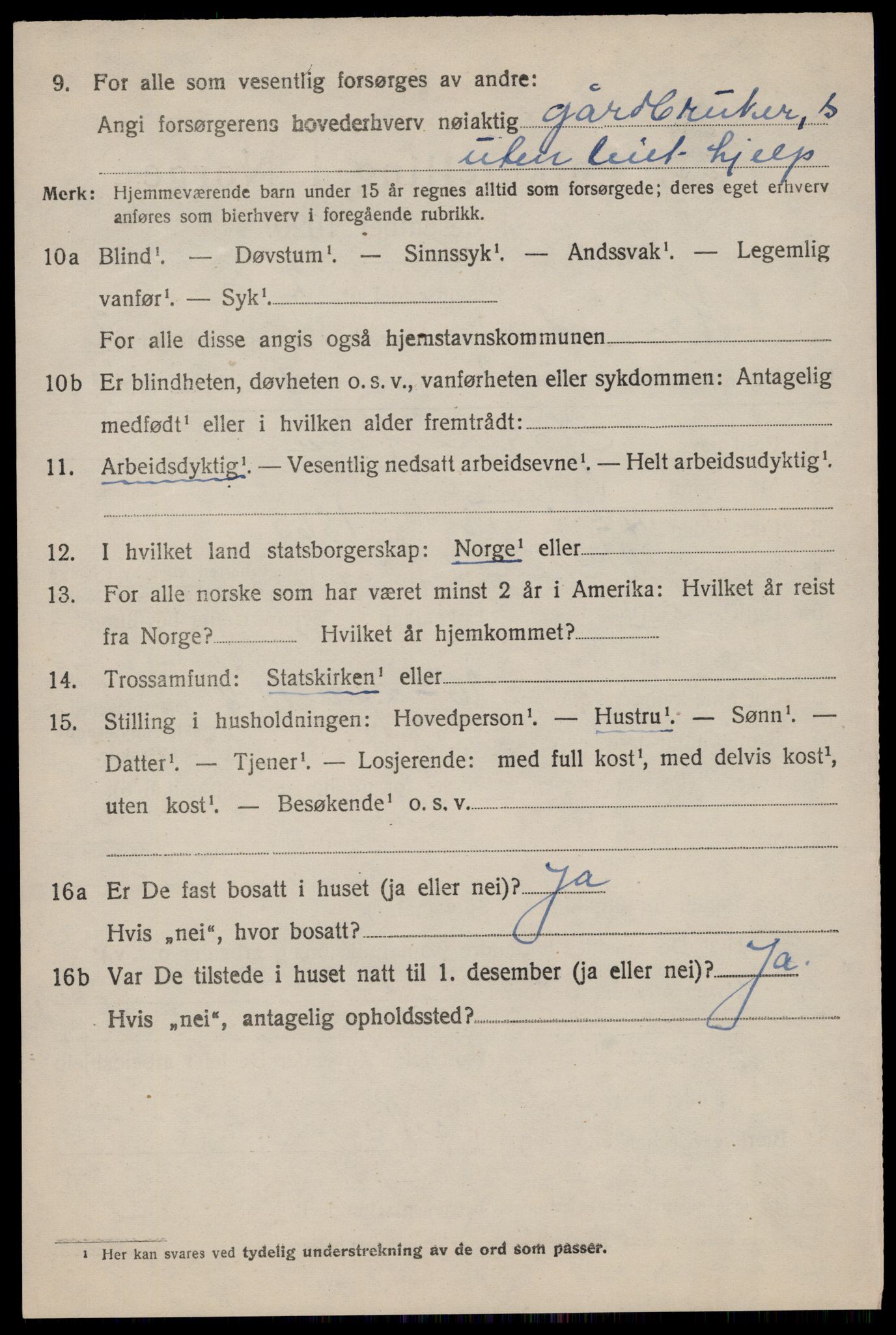 SAST, 1920 census for Håland, 1920, p. 2622