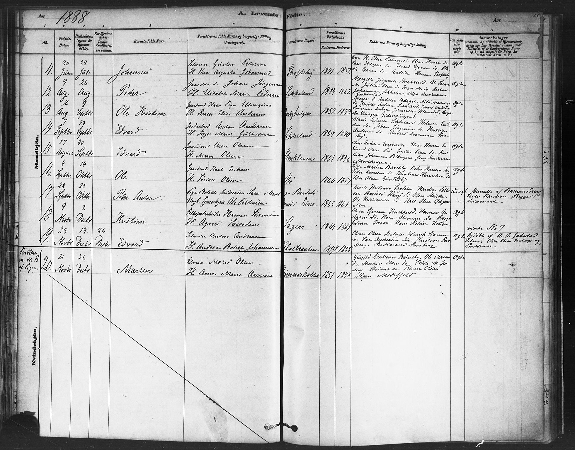 Varteig prestekontor Kirkebøker, AV/SAO-A-10447a/F/Fa/L0002: Parish register (official) no. 2, 1878-1899, p. 38