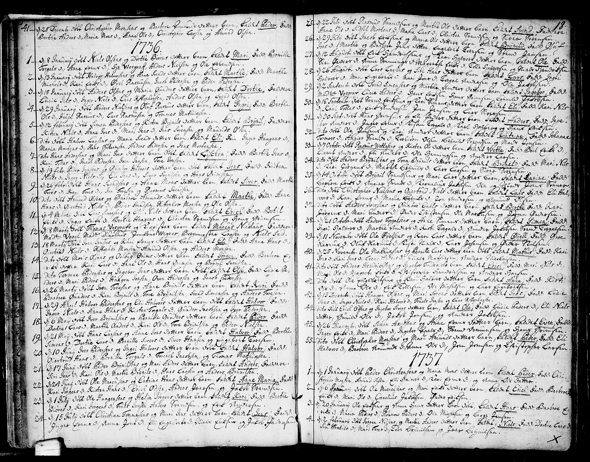 Idd prestekontor Kirkebøker, SAO/A-10911/F/Fa/L0001: Parish register (official) no. I 1, 1720-1769, p. 18
