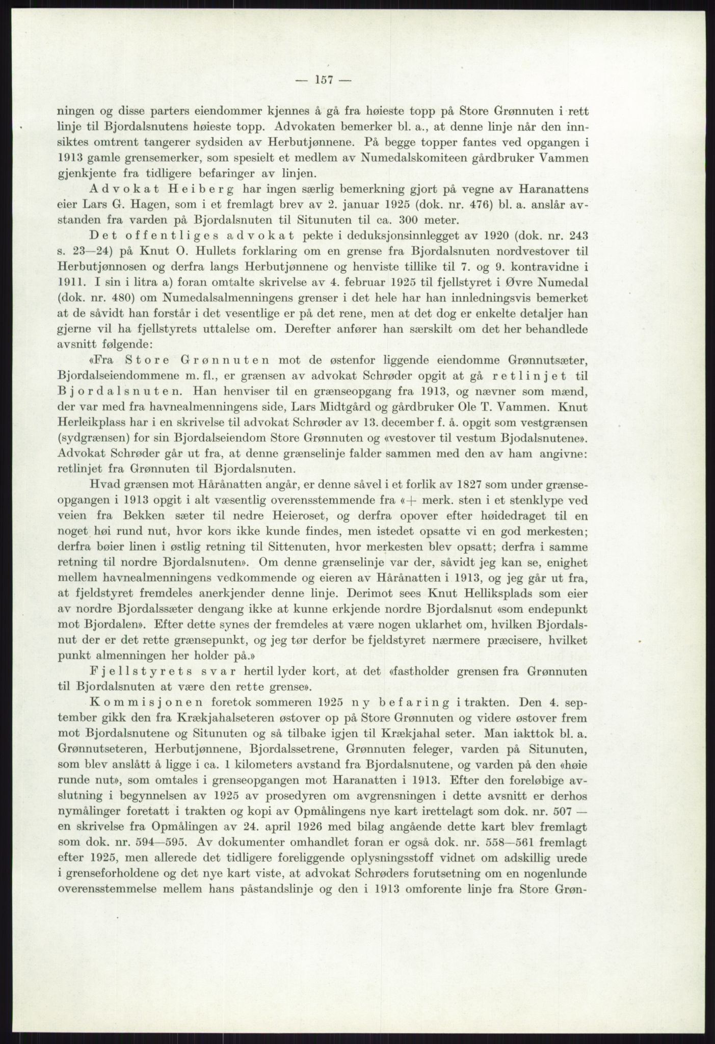 Høyfjellskommisjonen, AV/RA-S-1546/X/Xa/L0001: Nr. 1-33, 1909-1953, p. 1139