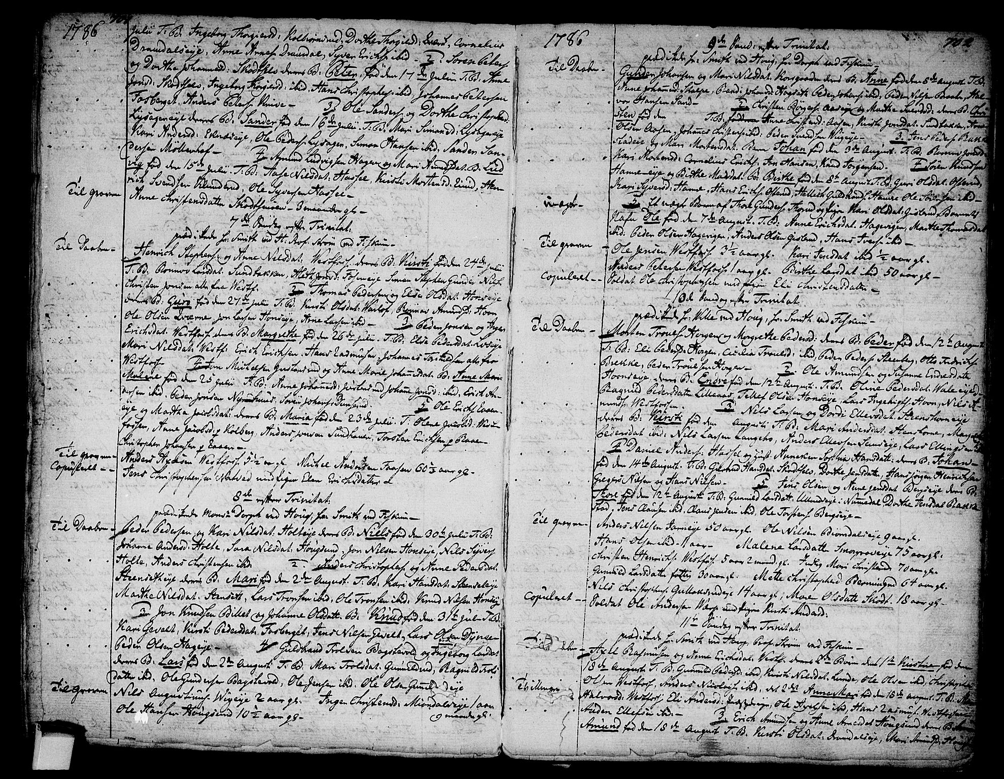Eiker kirkebøker, SAKO/A-4/F/Fa/L0008: Parish register (official) no. I 8, 1764-1788, p. 701-702