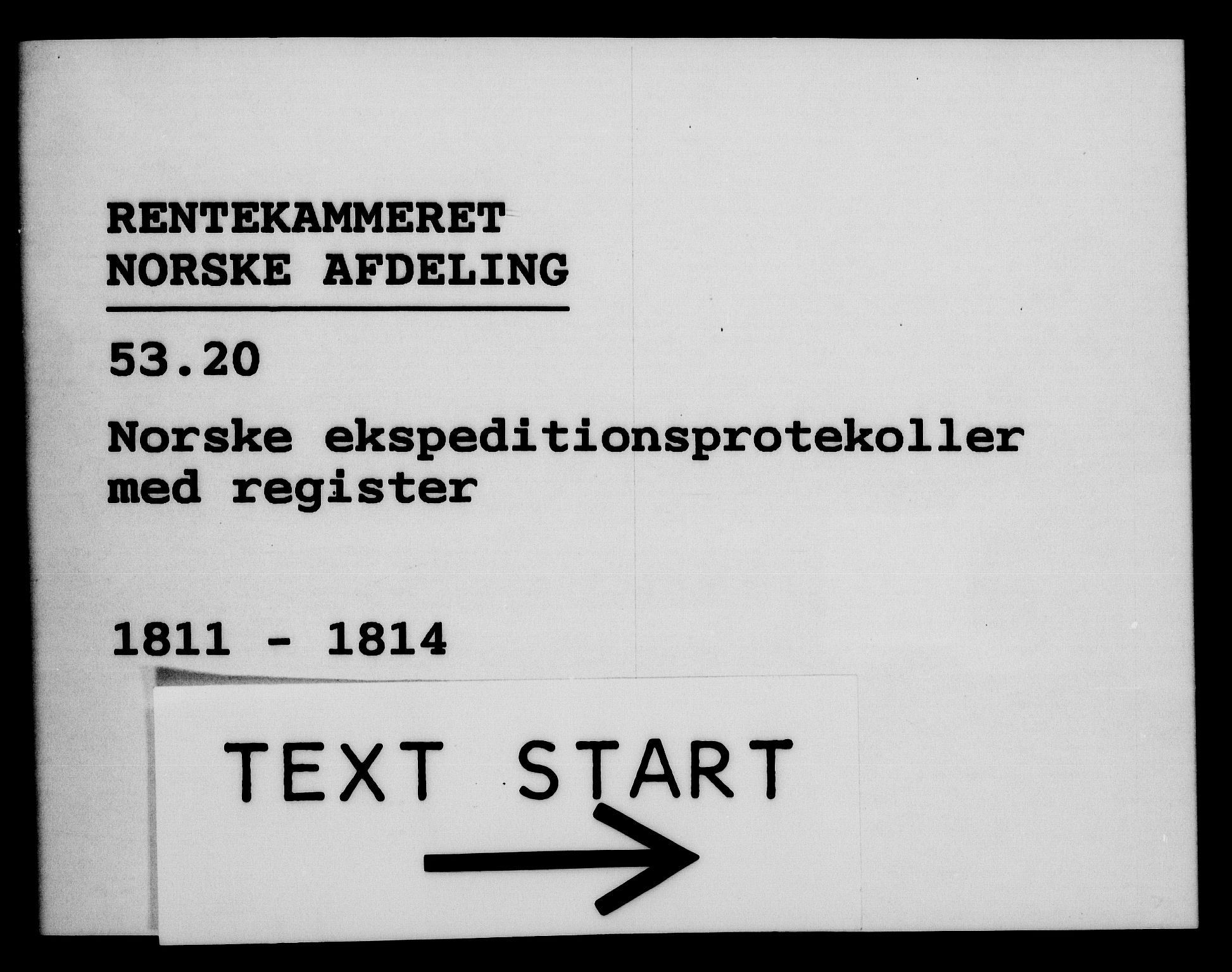 Rentekammeret, Kammerkanselliet, AV/RA-EA-3111/G/Gg/Gga/L0020: Norsk ekspedisjonsprotokoll med register (merket RK 53.20), 1811-1814