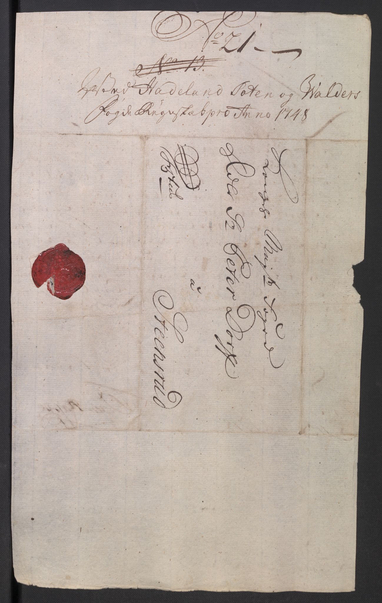 Rentekammeret inntil 1814, Reviderte regnskaper, Fogderegnskap, RA/EA-4092/R18/L1346: Fogderegnskap Hadeland, Toten og Valdres, 1747-1748, p. 353