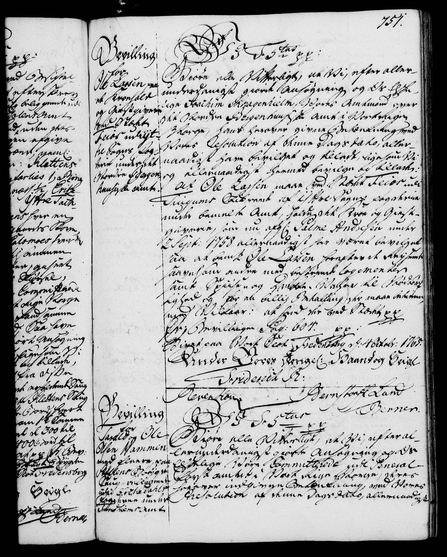 Rentekammeret, Kammerkanselliet, RA/EA-3111/G/Gg/Gga/L0007: Norsk ekspedisjonsprotokoll med register (merket RK 53.7), 1759-1768, p. 751