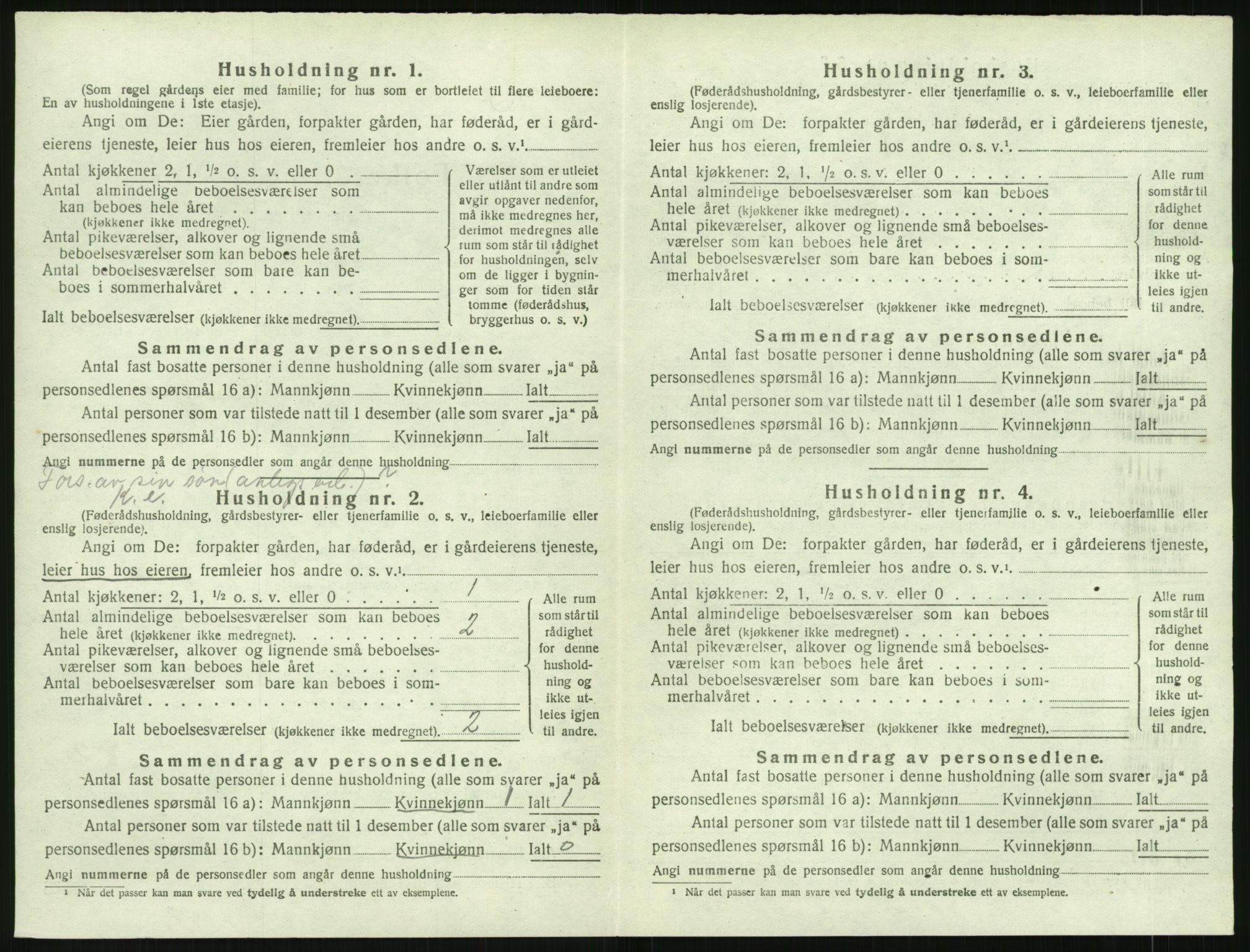 SAK, 1920 census for Åmli, 1920, p. 360