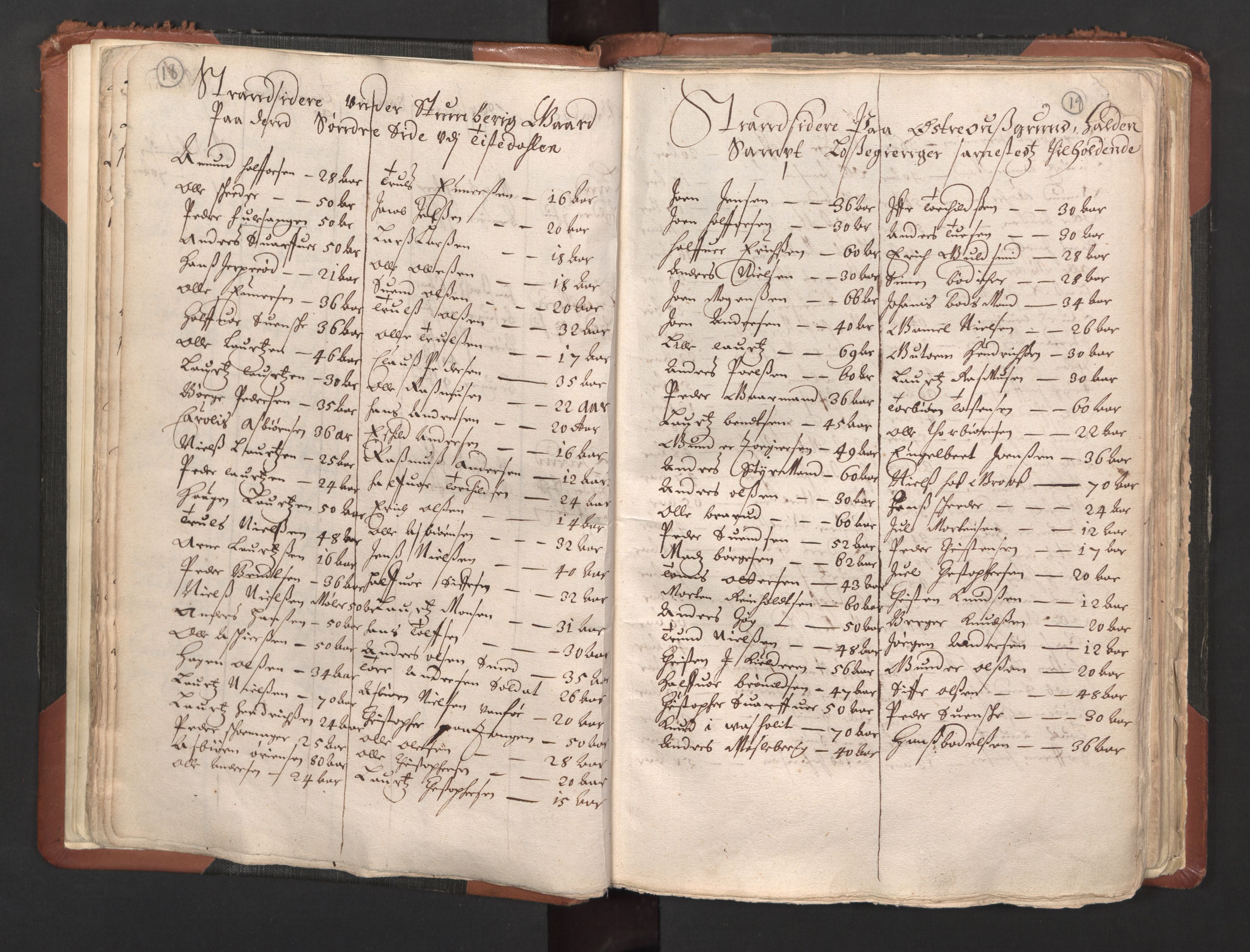 RA, Bailiff's Census 1664-1666, no. 1: Modern Østfold county, 1664, p. 18-19