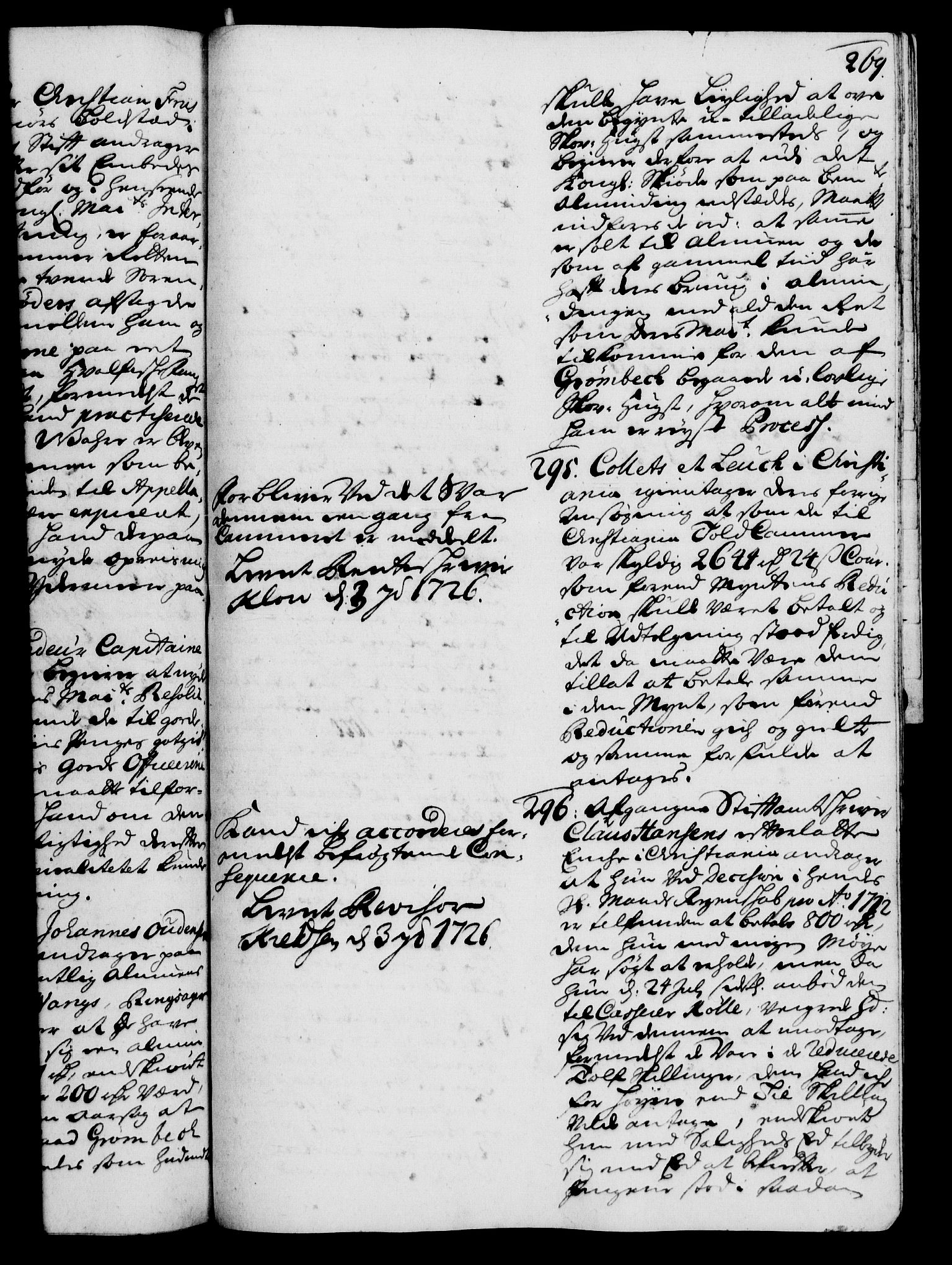 Rentekammeret, Kammerkanselliet, RA/EA-3111/G/Gh/Gha/L0008: Norsk ekstraktmemorialprotokoll (merket RK 53.53), 1725-1726, p. 269