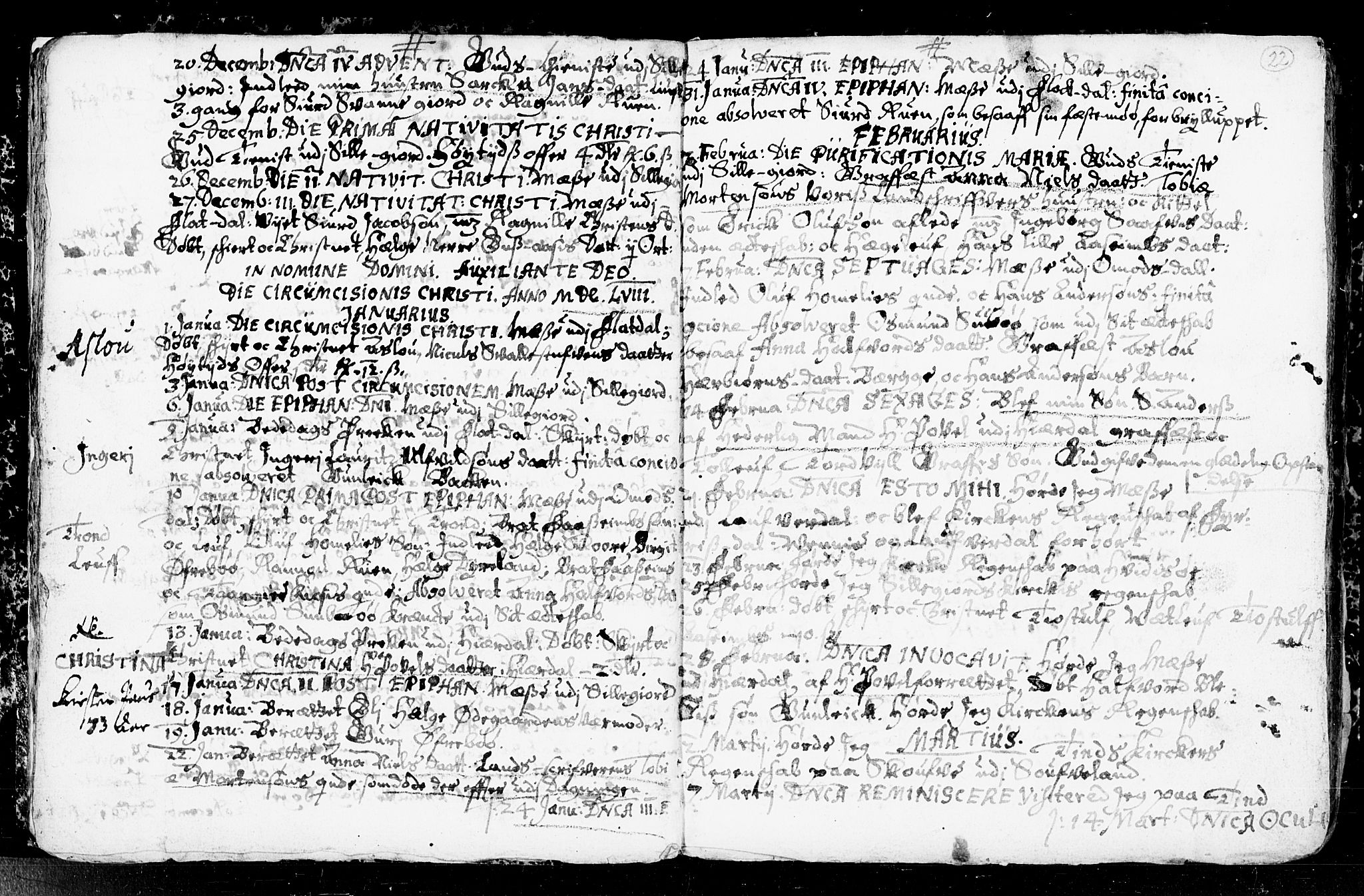 Seljord kirkebøker, SAKO/A-20/F/Fa/L0001: Parish register (official) no. I 1, 1654-1686, p. 22