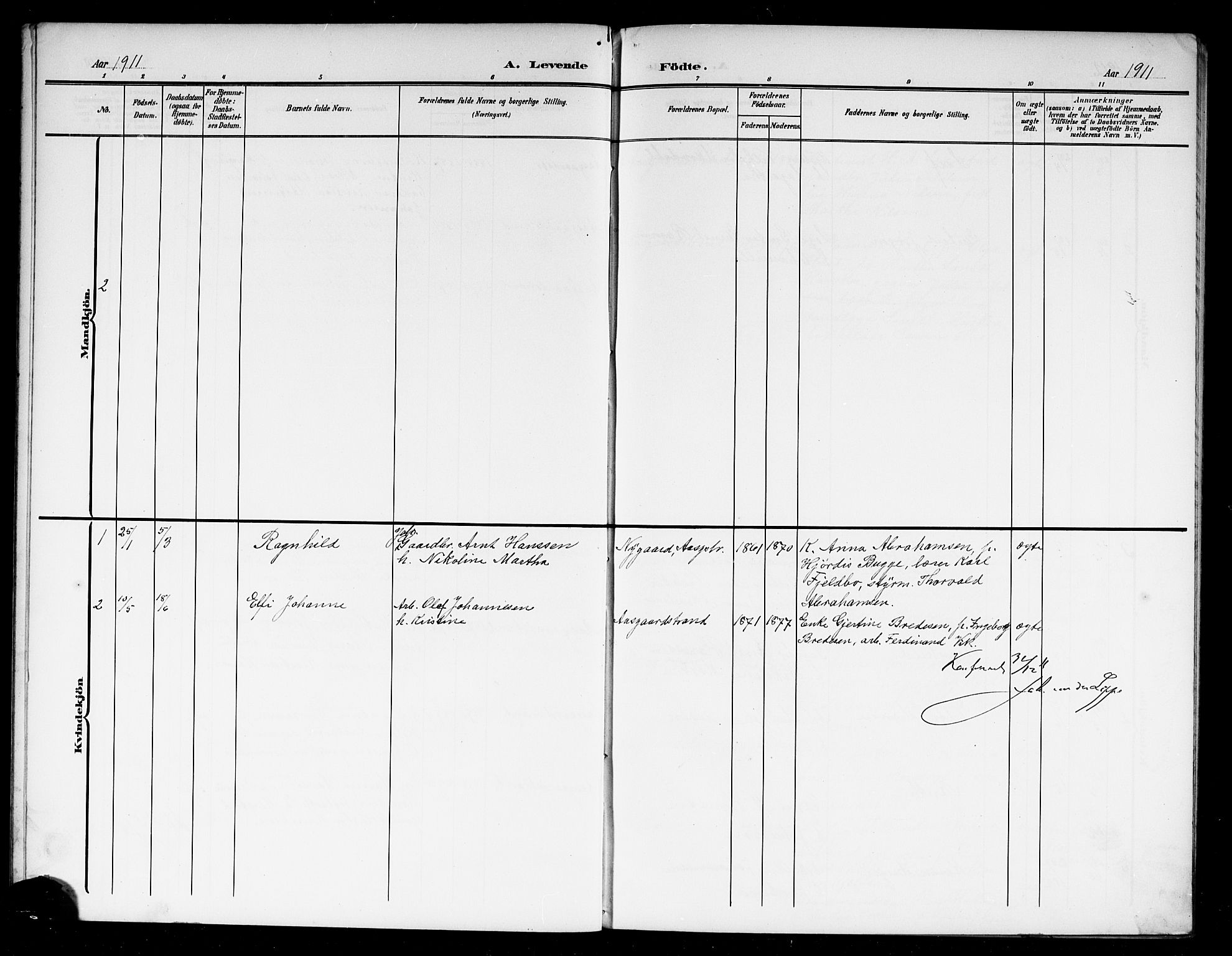 Borre kirkebøker, AV/SAKO-A-338/G/Gc/L0001: Parish register (copy) no. III 1, 1907-1920