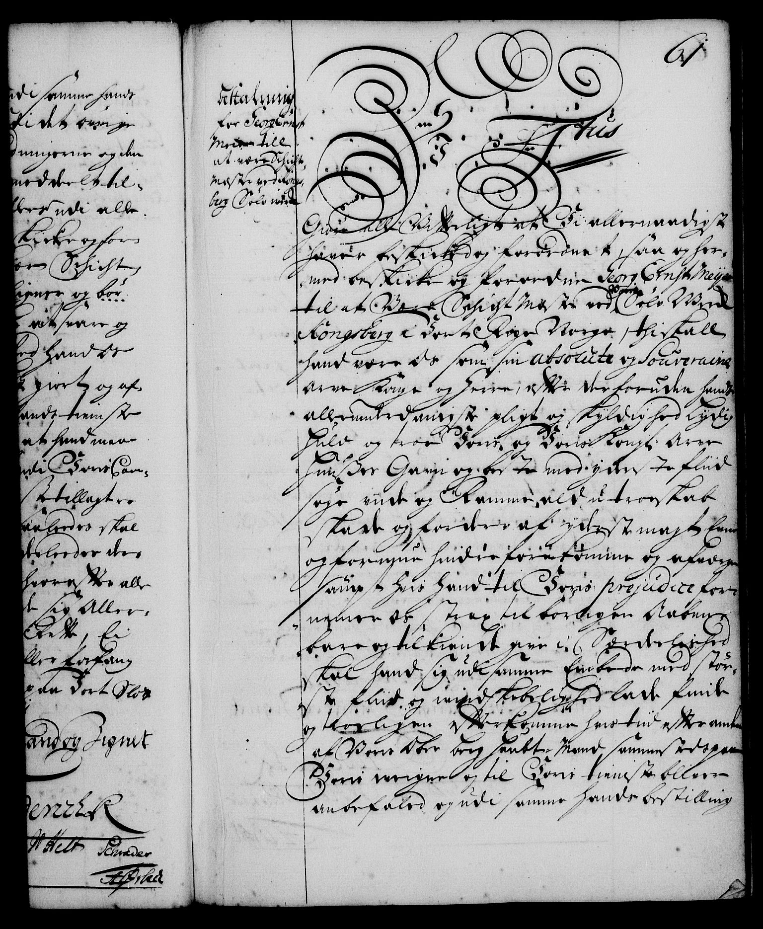 Rentekammeret, Kammerkanselliet, RA/EA-3111/G/Gg/Gge/L0001: Norsk bestallingsprotokoll med register (merket RK 53.25), 1720-1730, p. 61