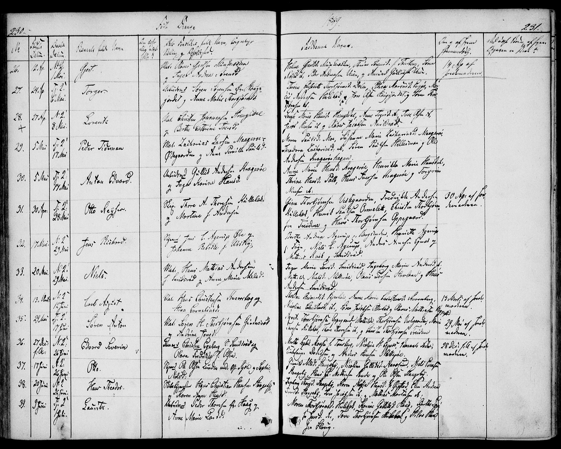 Nøtterøy kirkebøker, AV/SAKO-A-354/F/Fa/L0005: Parish register (official) no. I 5, 1839-1852, p. 230-231