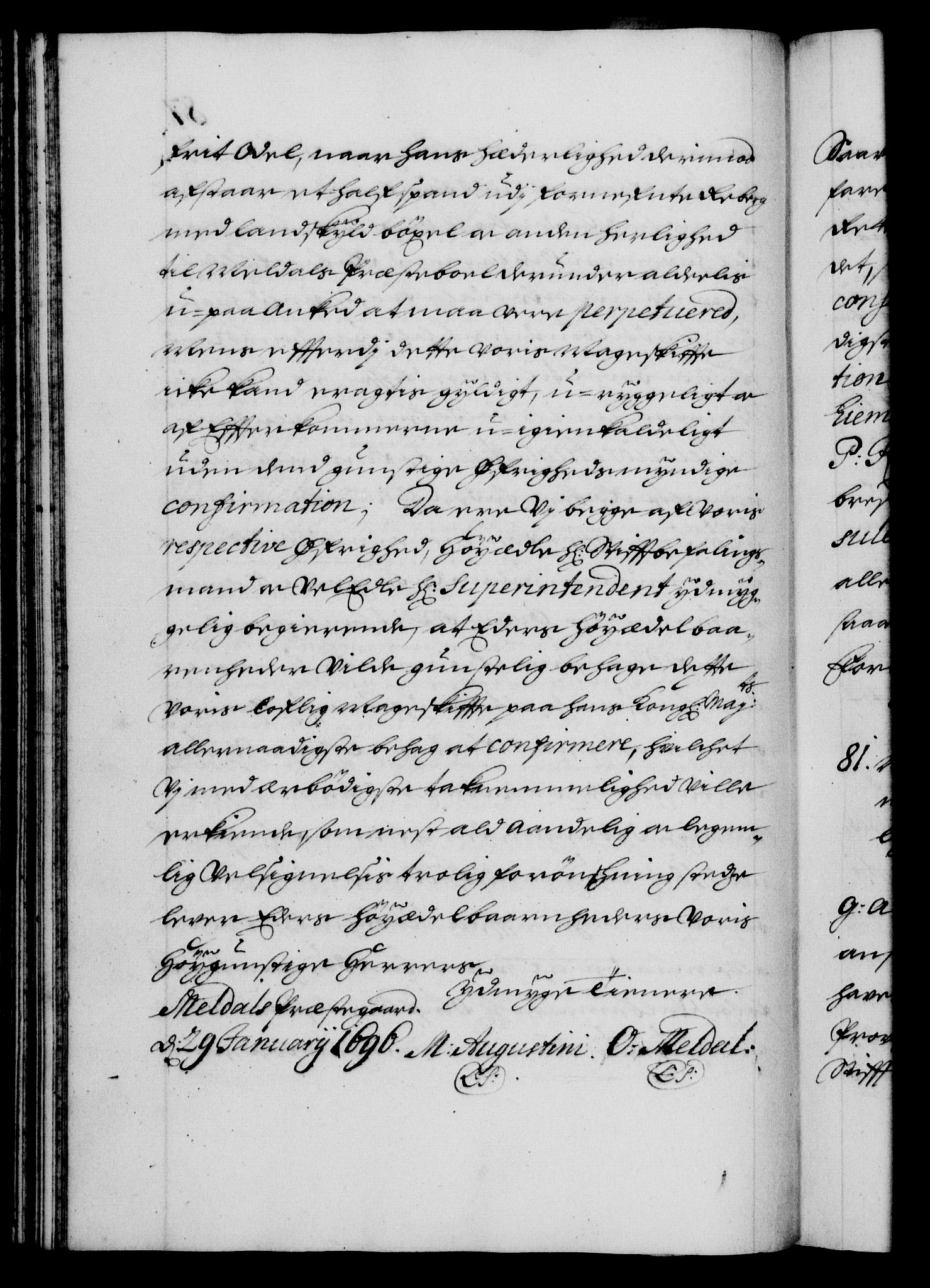 Danske Kanselli 1572-1799, RA/EA-3023/F/Fc/Fca/Fcaa/L0018: Norske registre, 1699-1703, p. 87b