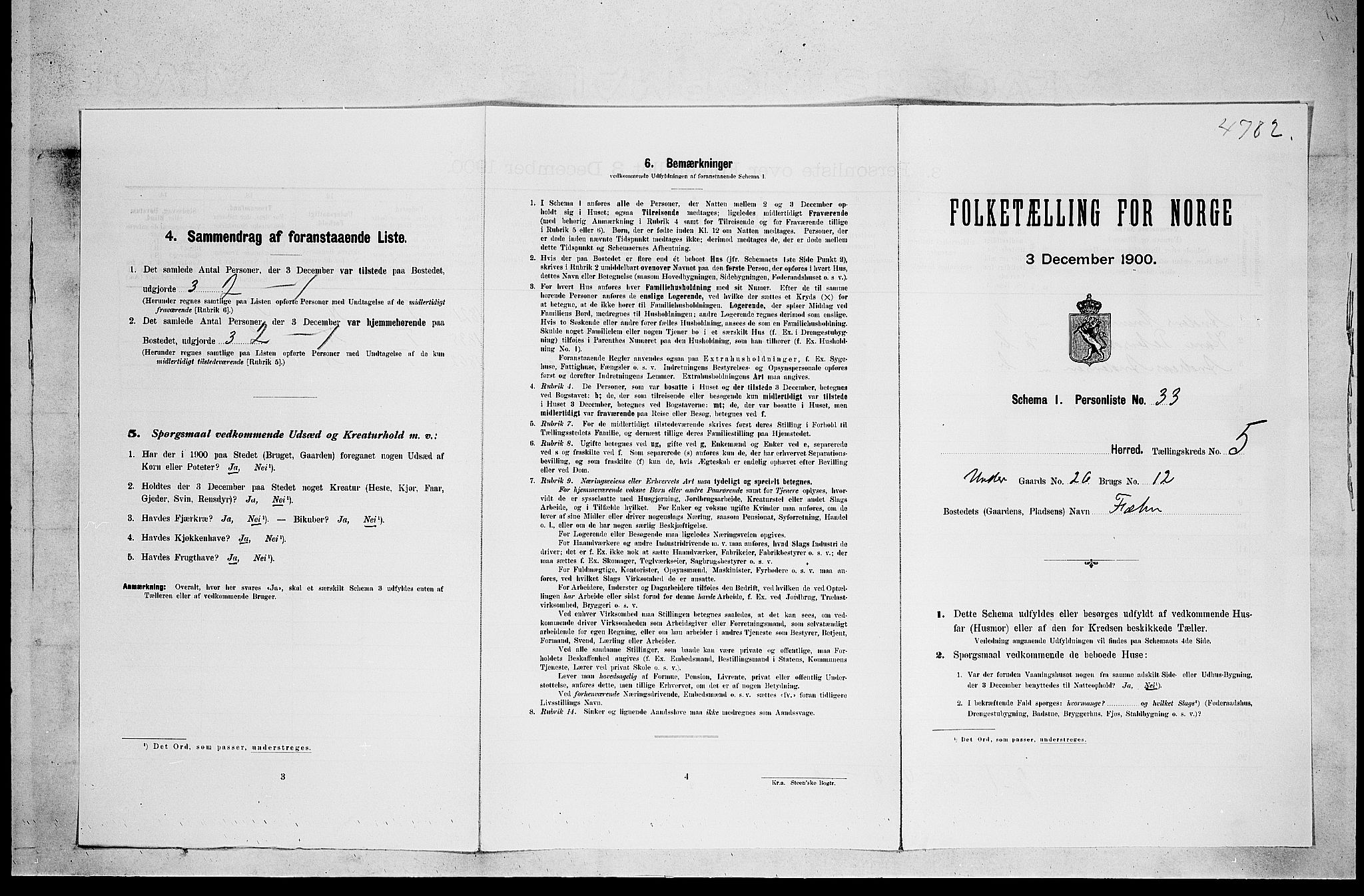 SAKO, 1900 census for Holla, 1900, p. 595