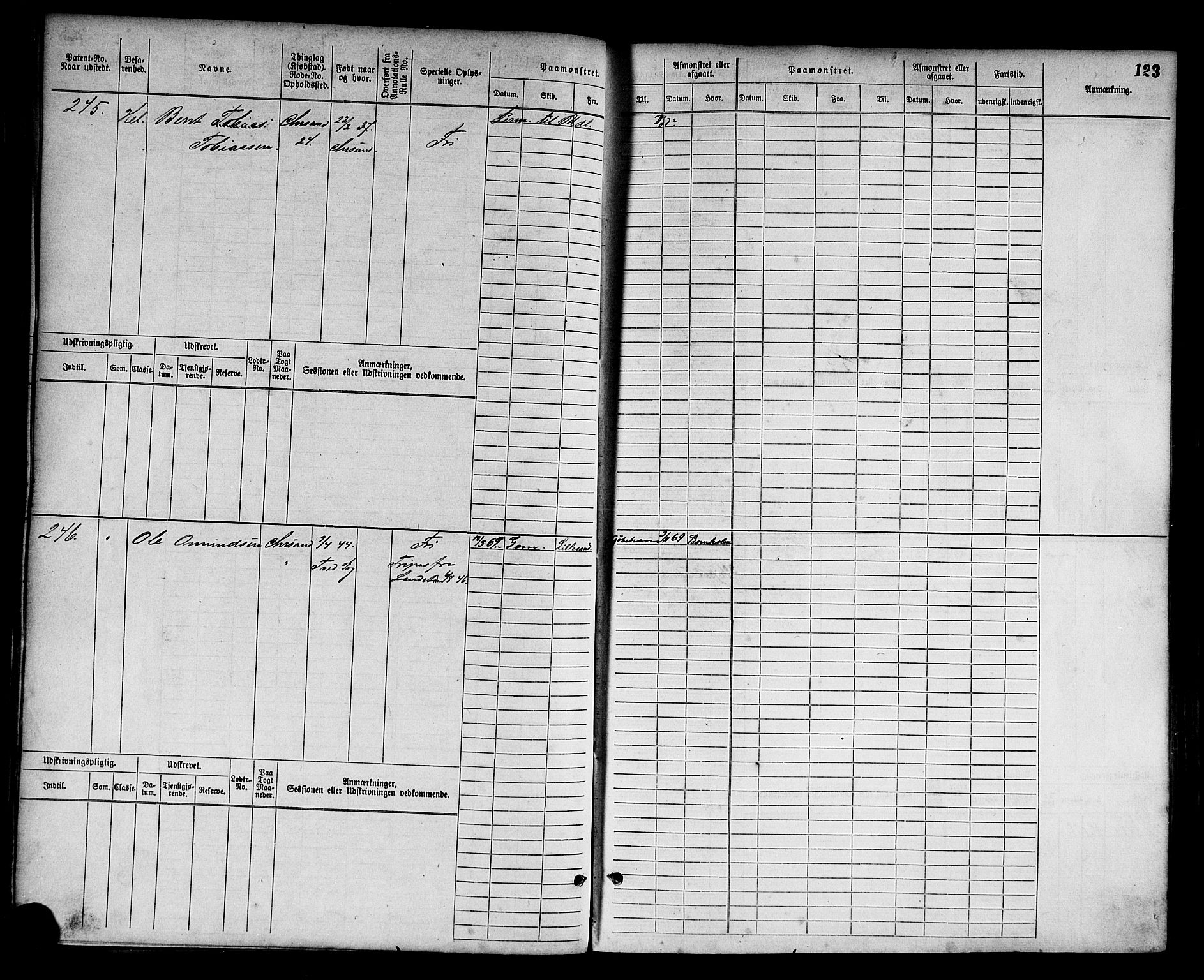 Kristiansand mønstringskrets, AV/SAK-2031-0015/F/Fb/L0003: Hovedrulle nr 1-762, I-10, 1860-1911, p. 134