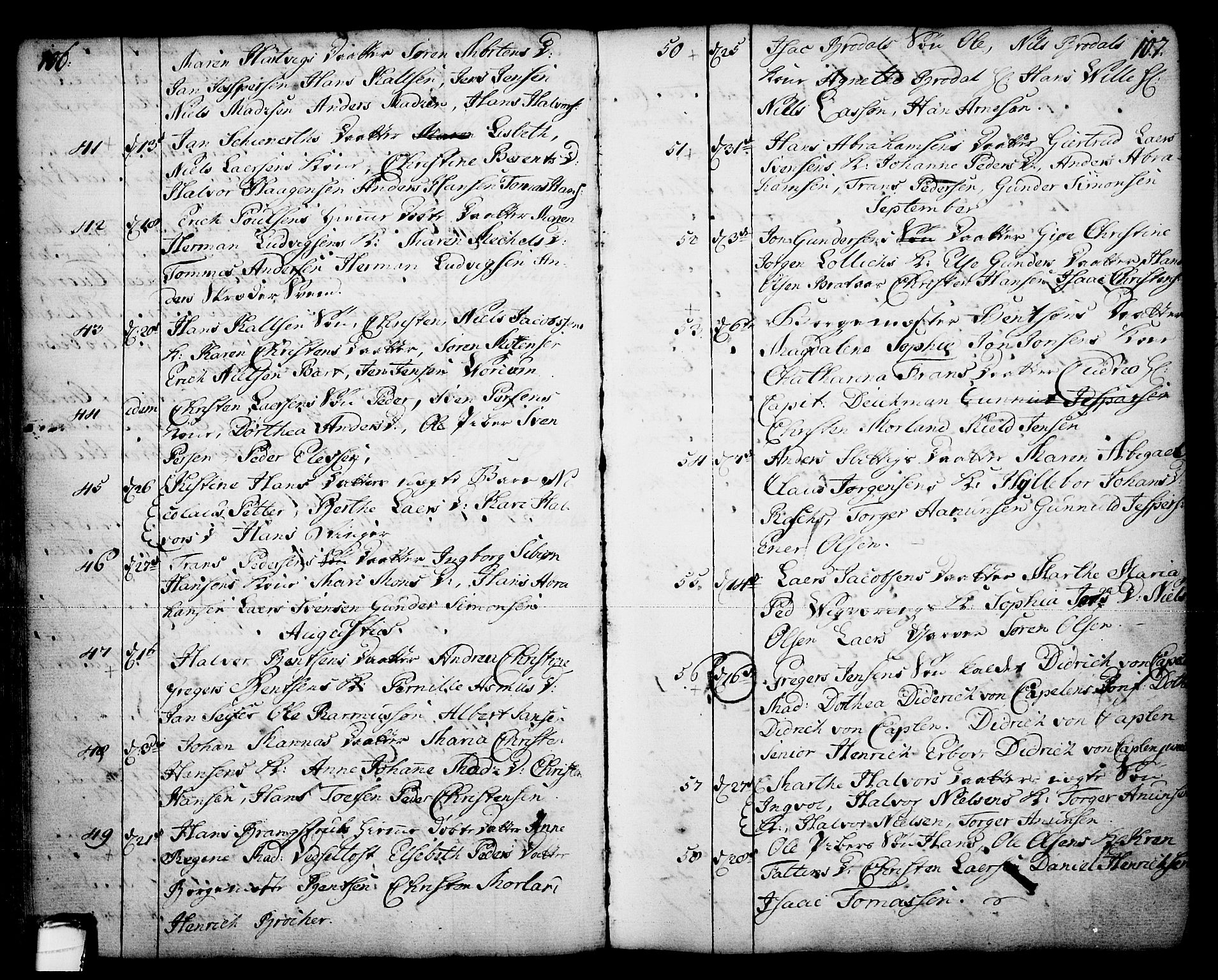 Skien kirkebøker, AV/SAKO-A-302/F/Fa/L0003: Parish register (official) no. 3, 1755-1791, p. 106-107