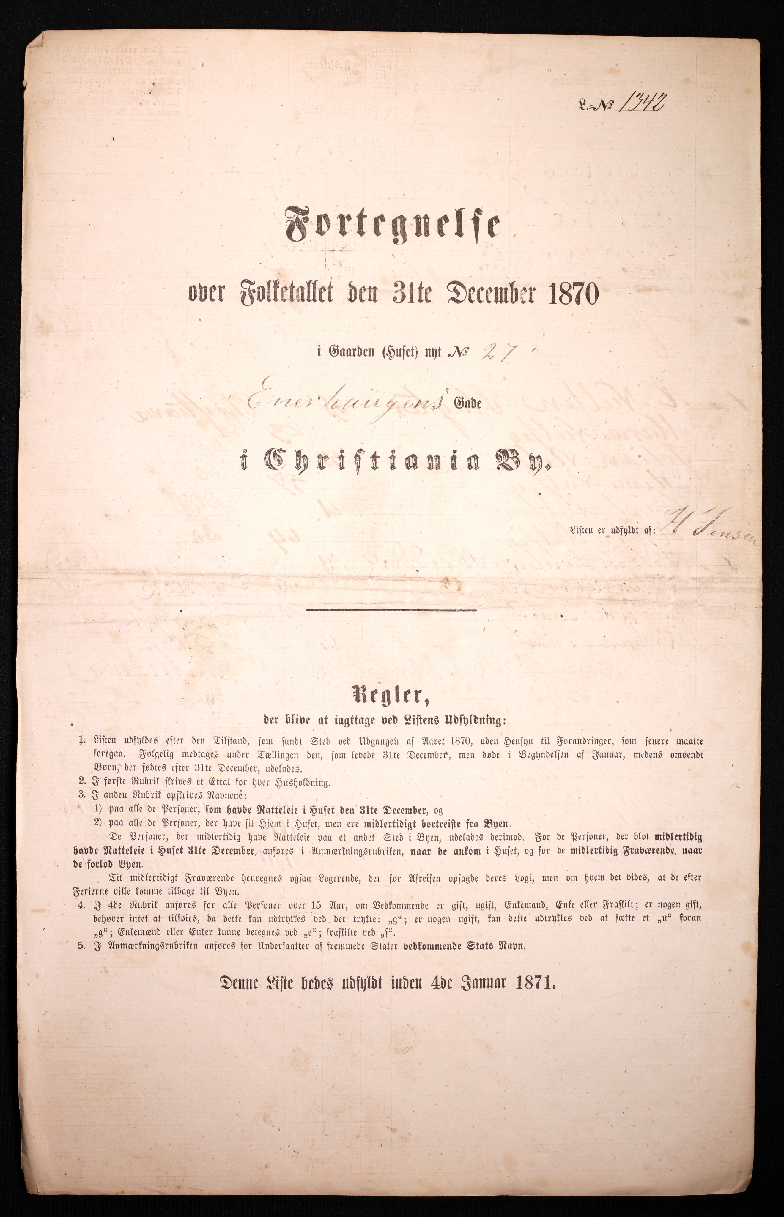 RA, 1870 census for 0301 Kristiania, 1870, p. 861