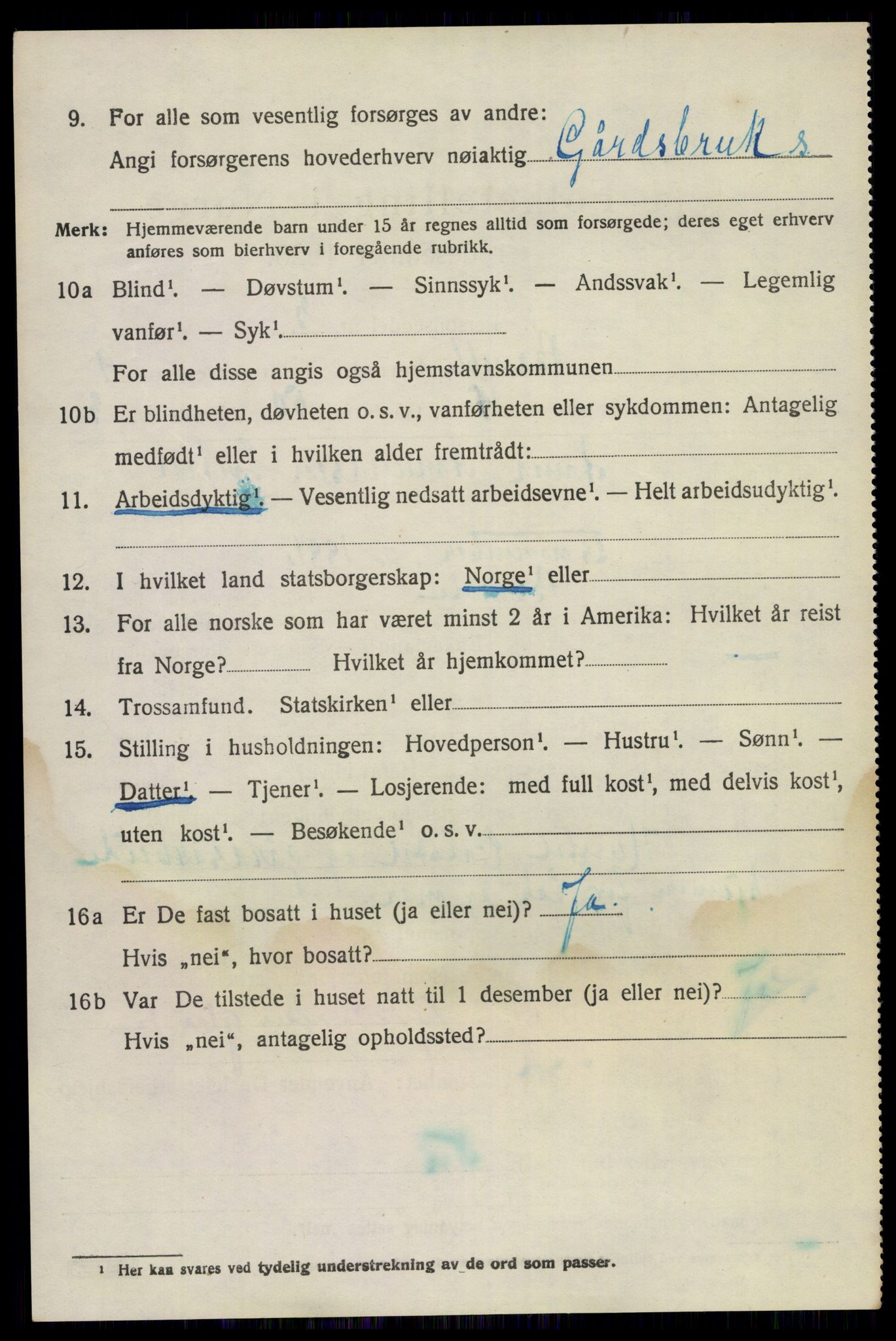 SAKO, 1920 census for Bamble, 1920, p. 7842