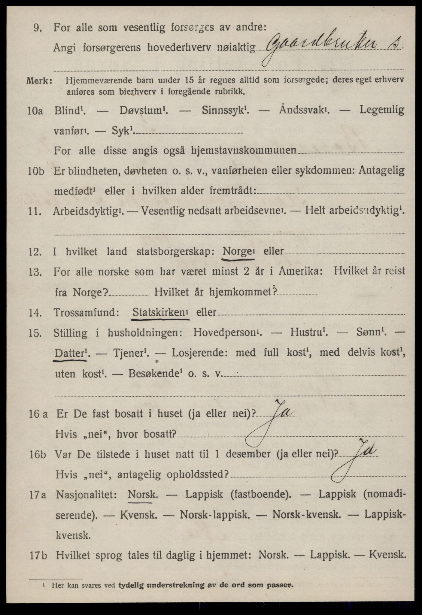 SAT, 1920 census for Børseskogn, 1920, p. 1283