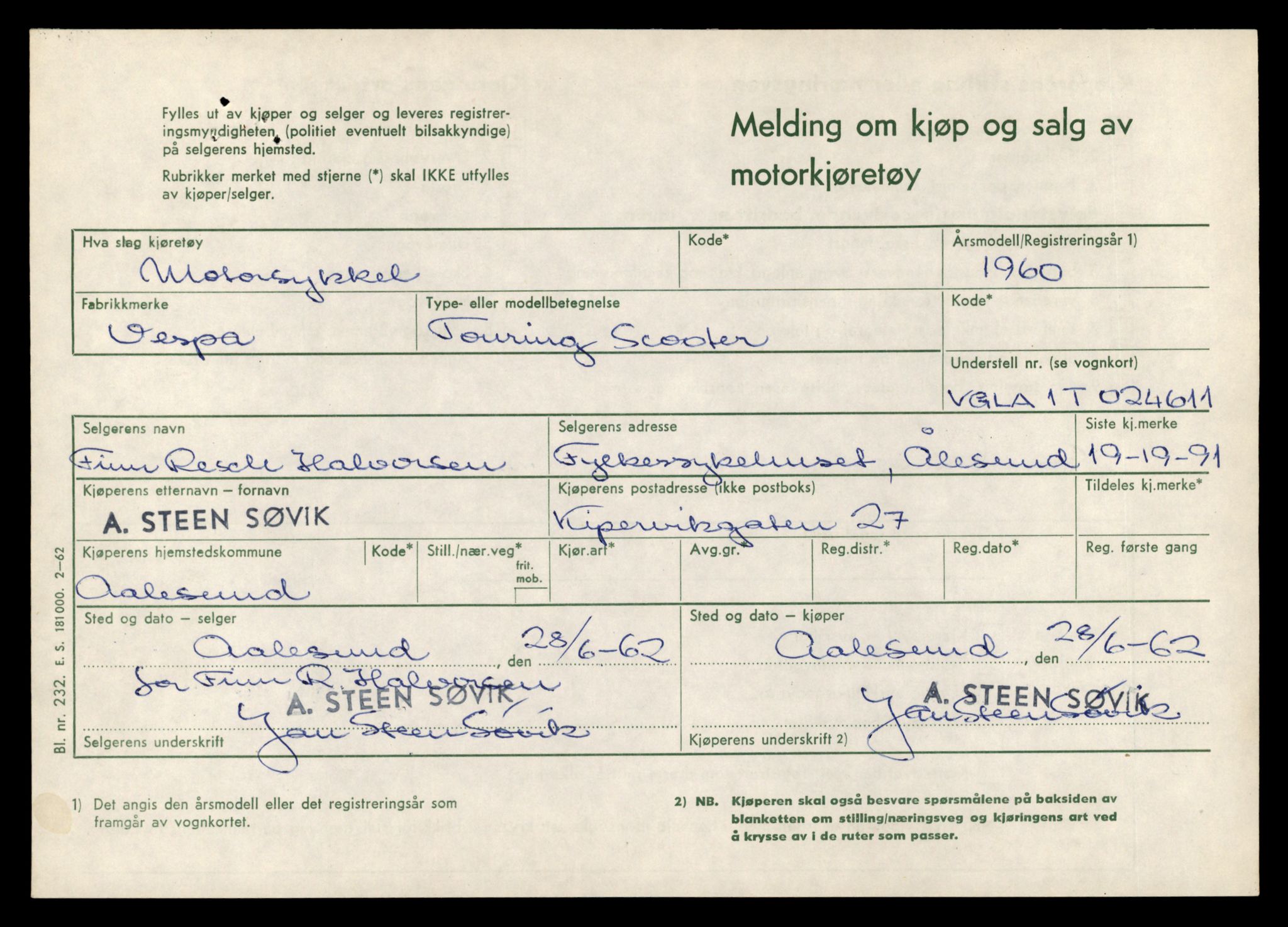 Møre og Romsdal vegkontor - Ålesund trafikkstasjon, AV/SAT-A-4099/F/Fe/L0029: Registreringskort for kjøretøy T 11430 - T 11619, 1927-1998, p. 509