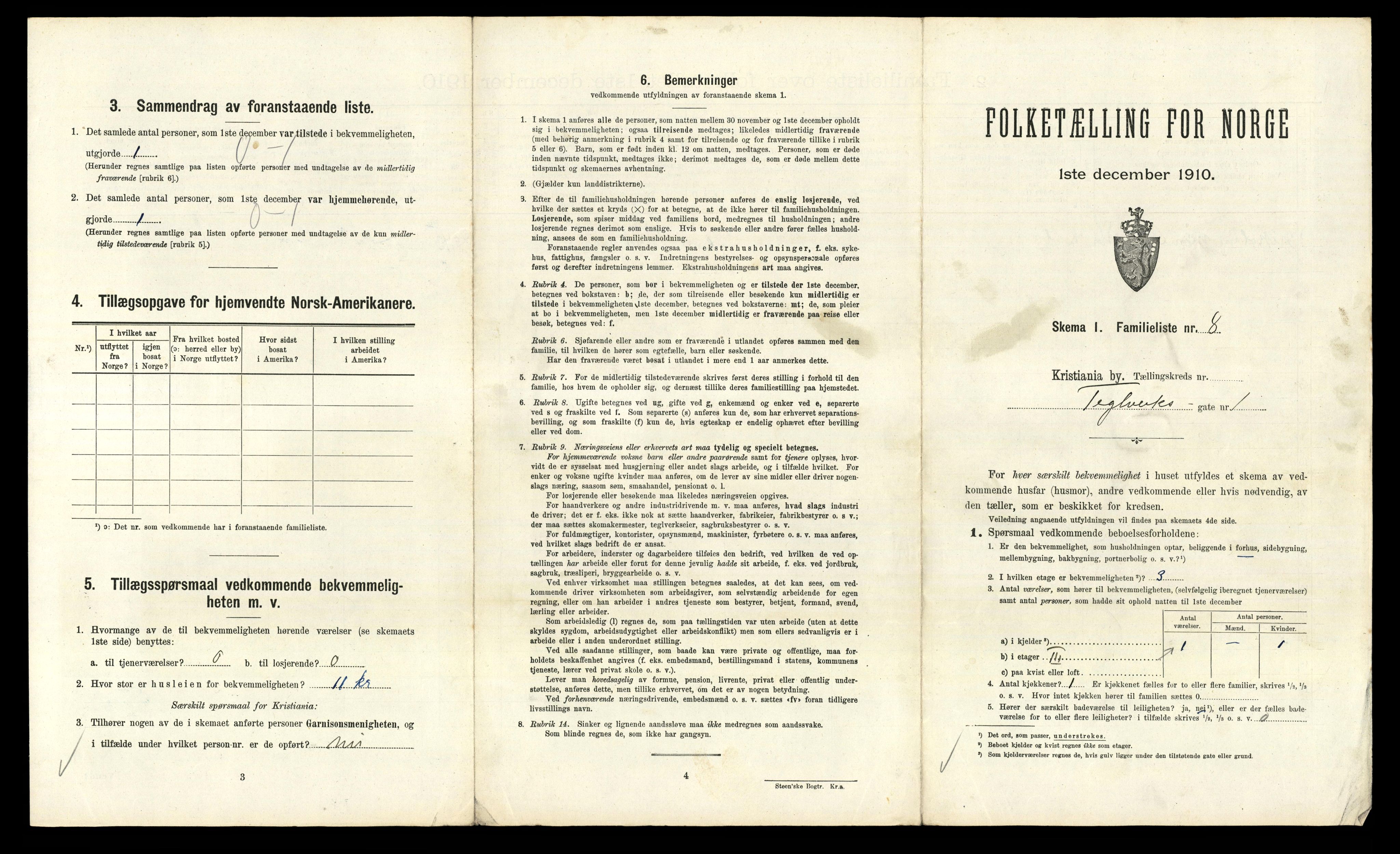 RA, 1910 census for Kristiania, 1910, p. 103215