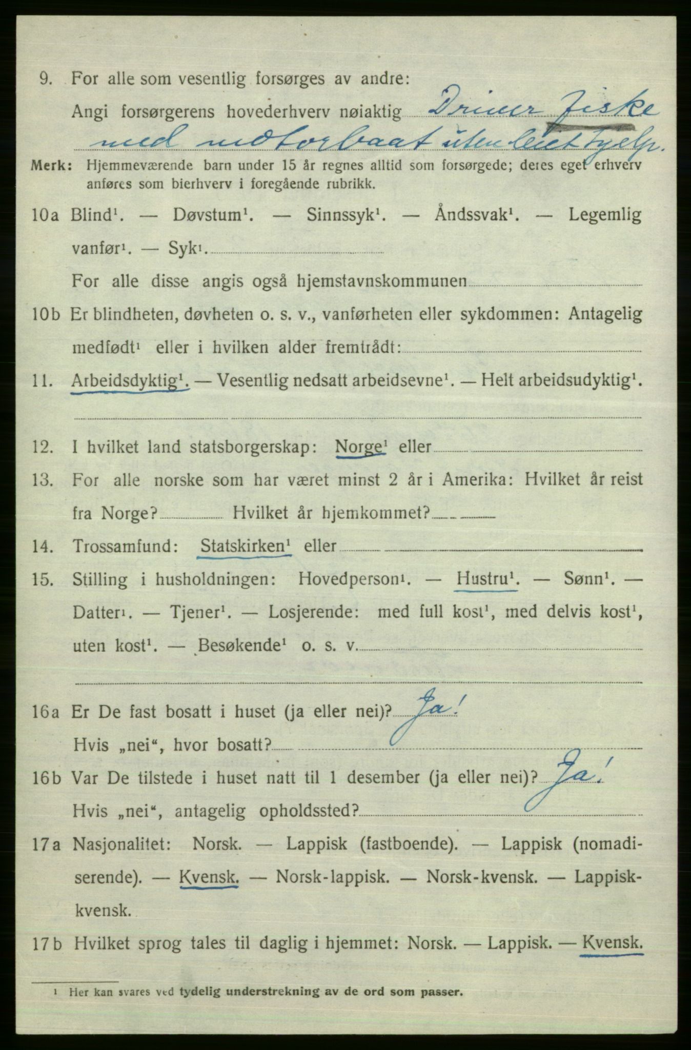 SATØ, 1920 census for Nord-Varanger, 1920, p. 588