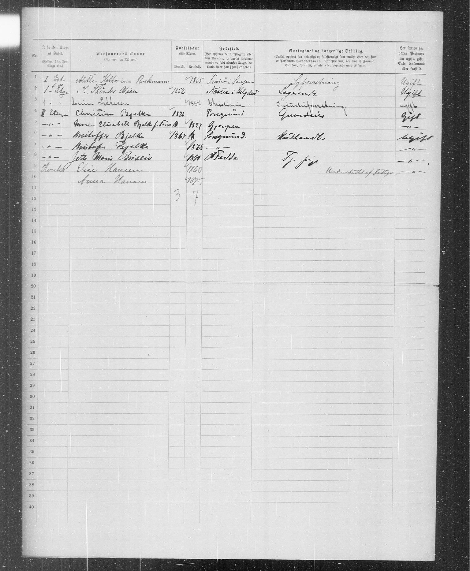 OBA, Municipal Census 1899 for Kristiania, 1899, p. 787