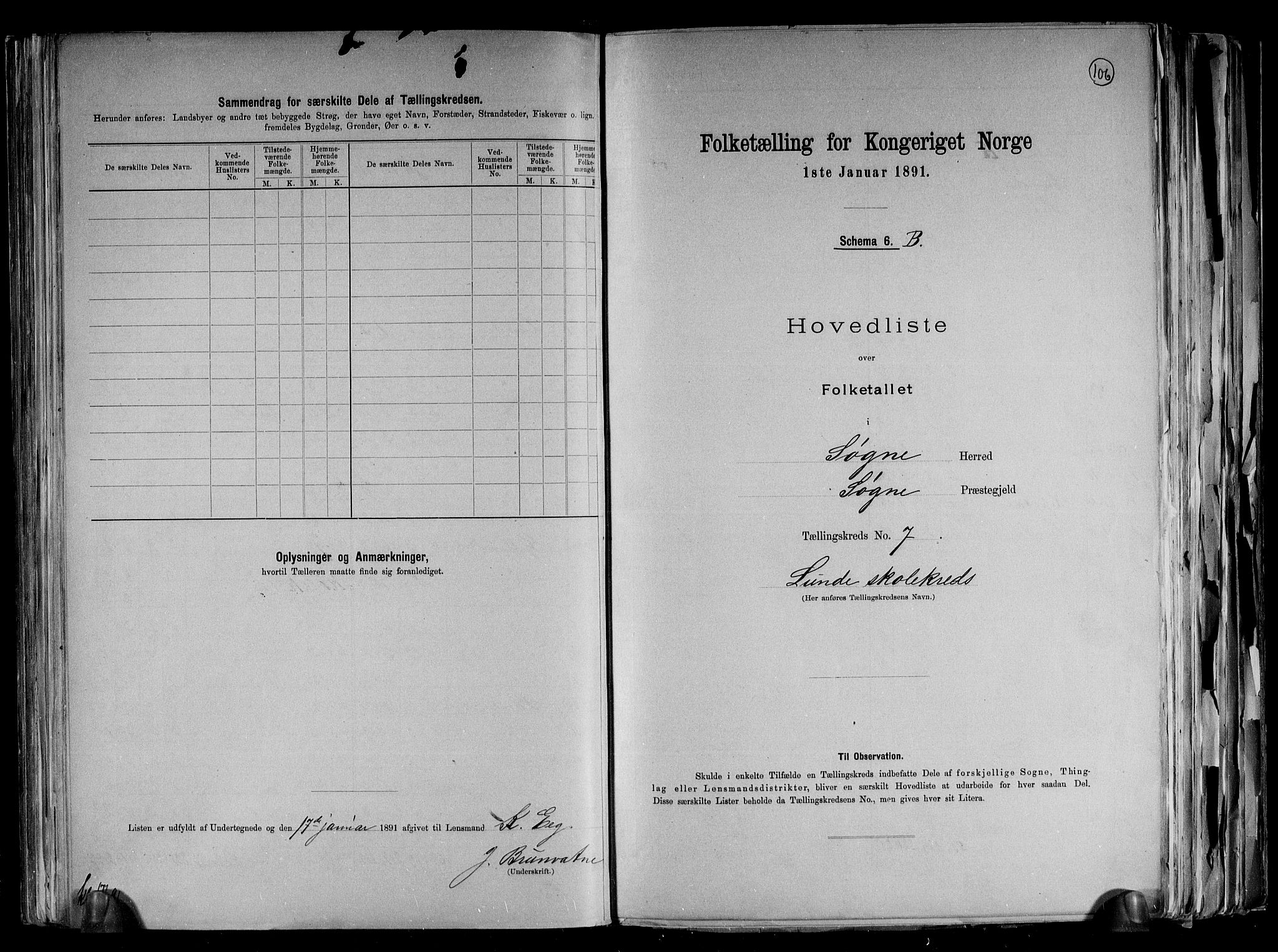 RA, 1891 census for 1018 Søgne, 1891, p. 21