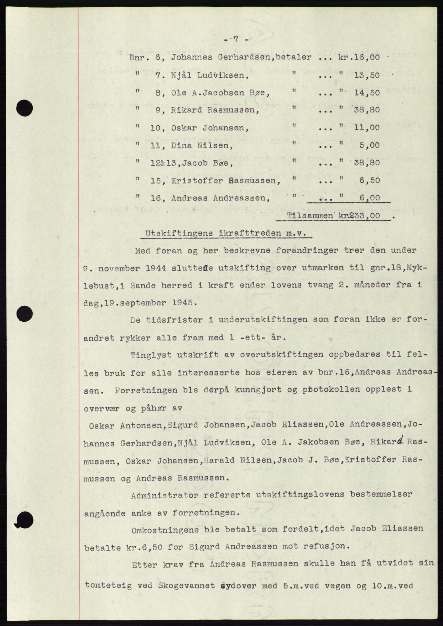 Søre Sunnmøre sorenskriveri, AV/SAT-A-4122/1/2/2C/L0078: Mortgage book no. 4A, 1946-1946, Diary no: : 145/1946