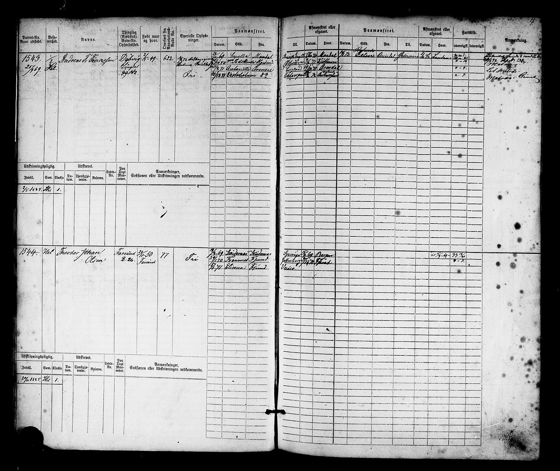 Farsund mønstringskrets, AV/SAK-2031-0017/F/Fb/L0017: Hovedrulle nr 1537-2300, Z-9, 1868-1904, p. 5